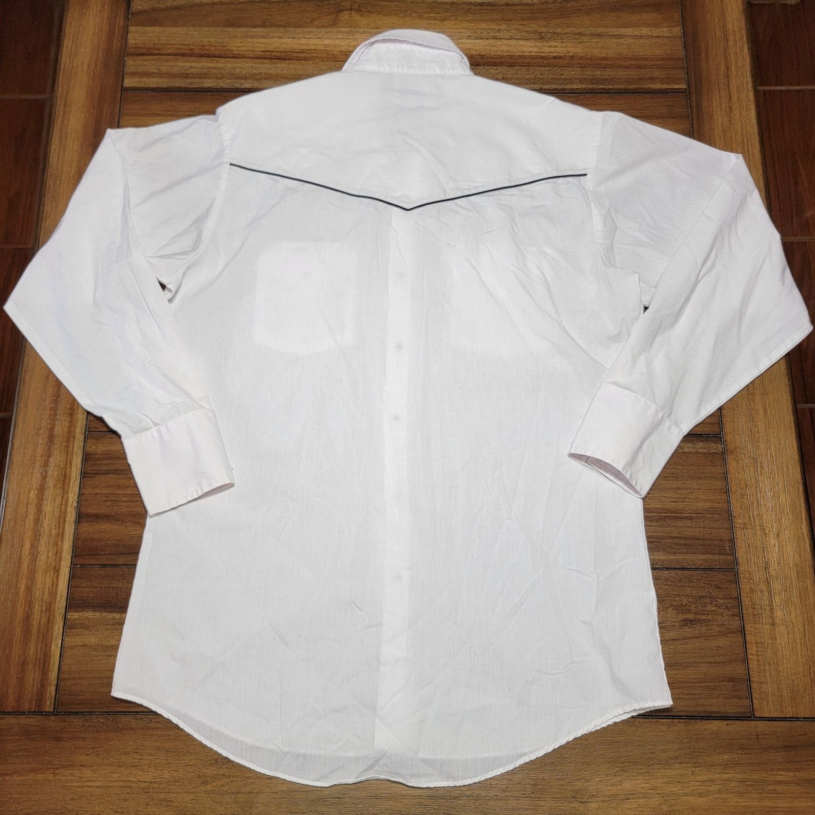 Other Ely Cattleman LS Pearl Snap Western Shirt w/ Black Trim -Med Size US M / EU 48-50 / 2 - 3 Thumbnail
