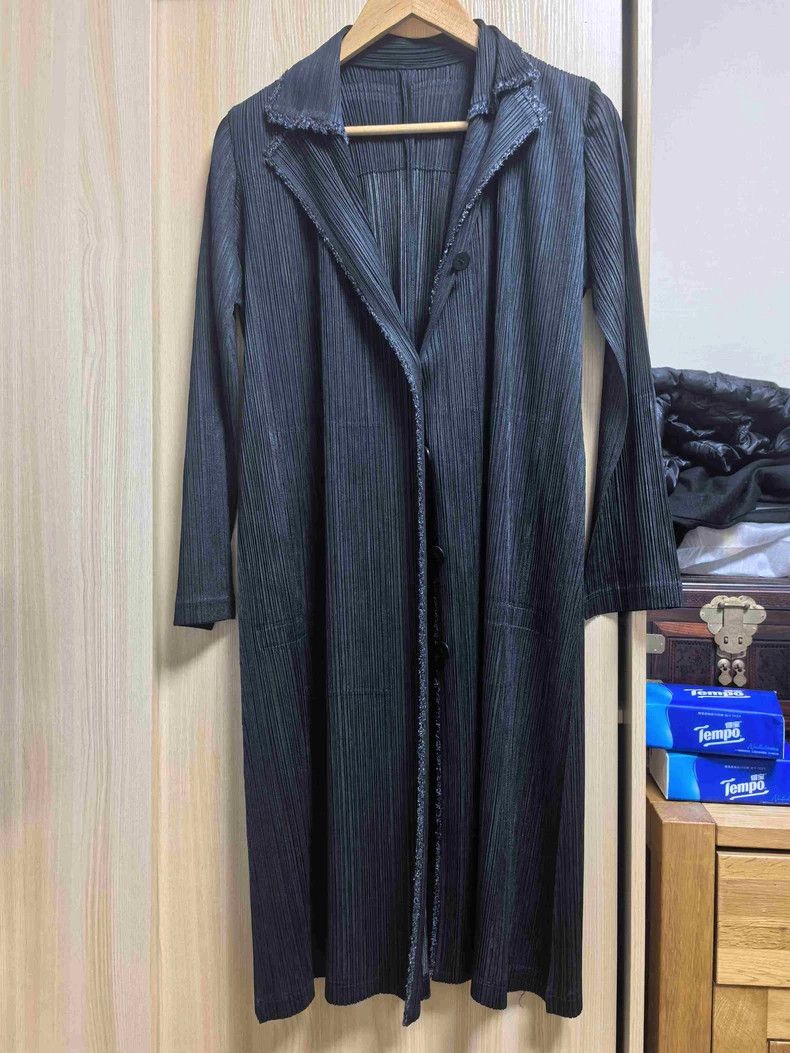 Issey Miyake issey miyake size:2 A long black coat Size XXS / US 00 / IT 34 - 3 Thumbnail