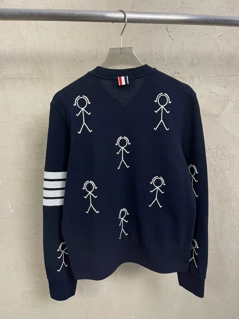 Thom Browne Thom Browne Classic Tibetan blue crayon chimes sweater Size S / US 4 / IT 40 - 2 Thumbnail