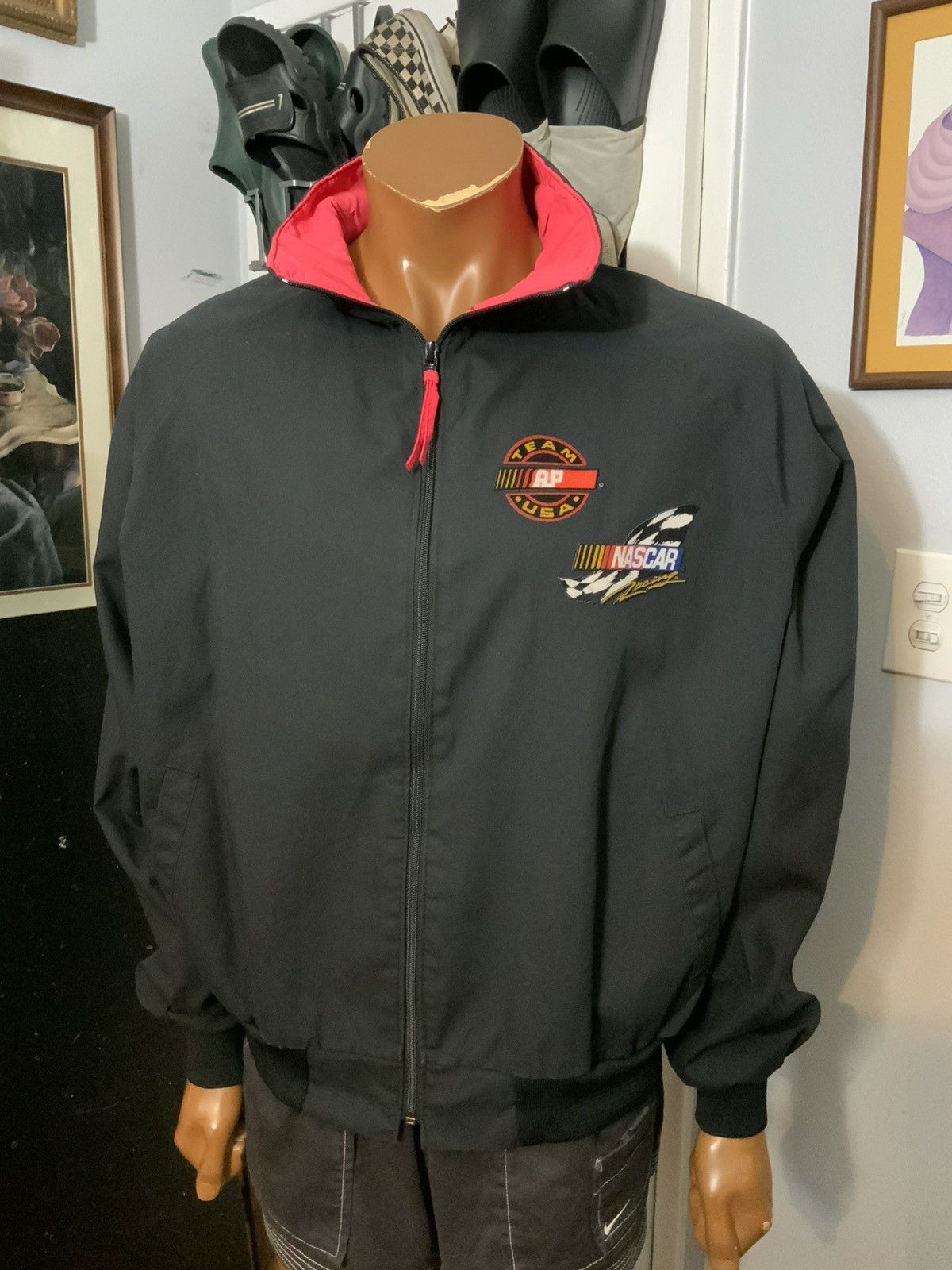 NASCAR × Swingster × Vintage Vintage 80s 90s Swingster NASCAR Racing Team USA AP Jacket Size US XXL / EU 58 / 5 - 7 Thumbnail