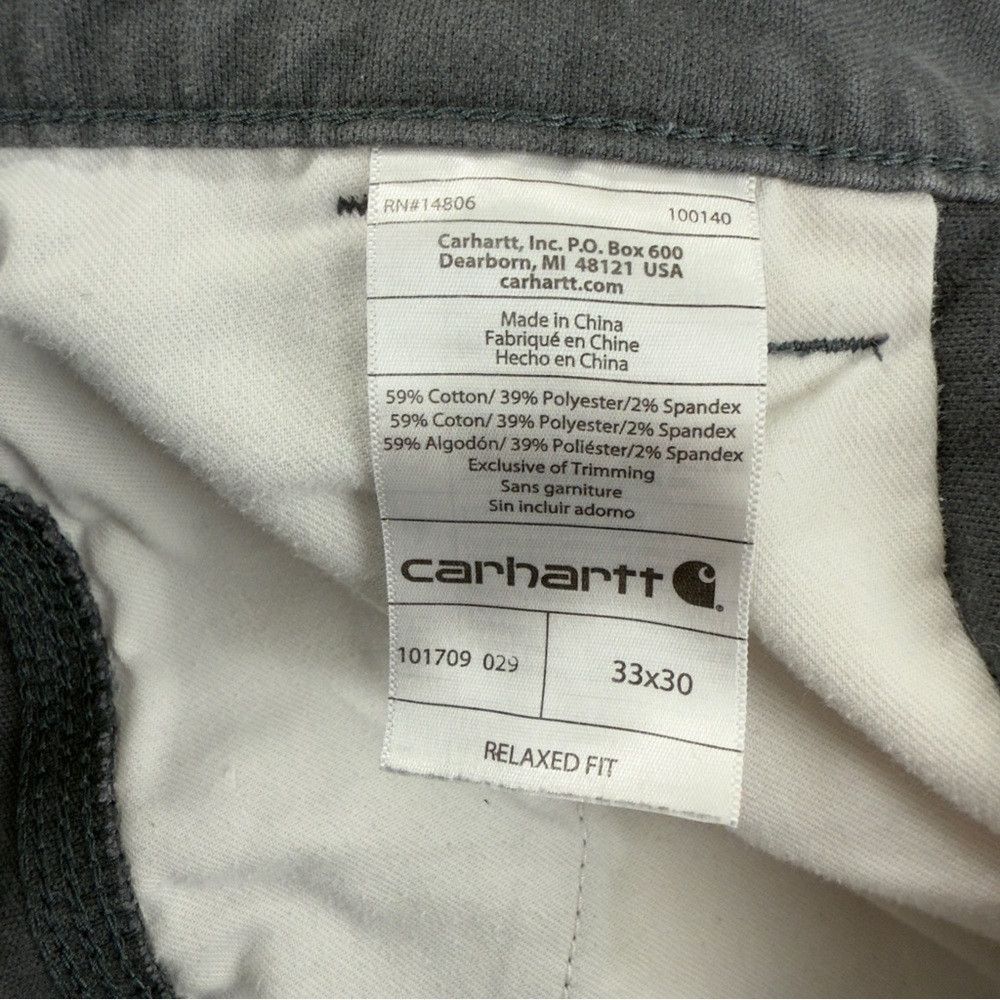 Carhartt Carhartt Full Swing Relaxed Fit Grey Pants Mens Sz 33x28 10 Size US 33 - 4 Thumbnail