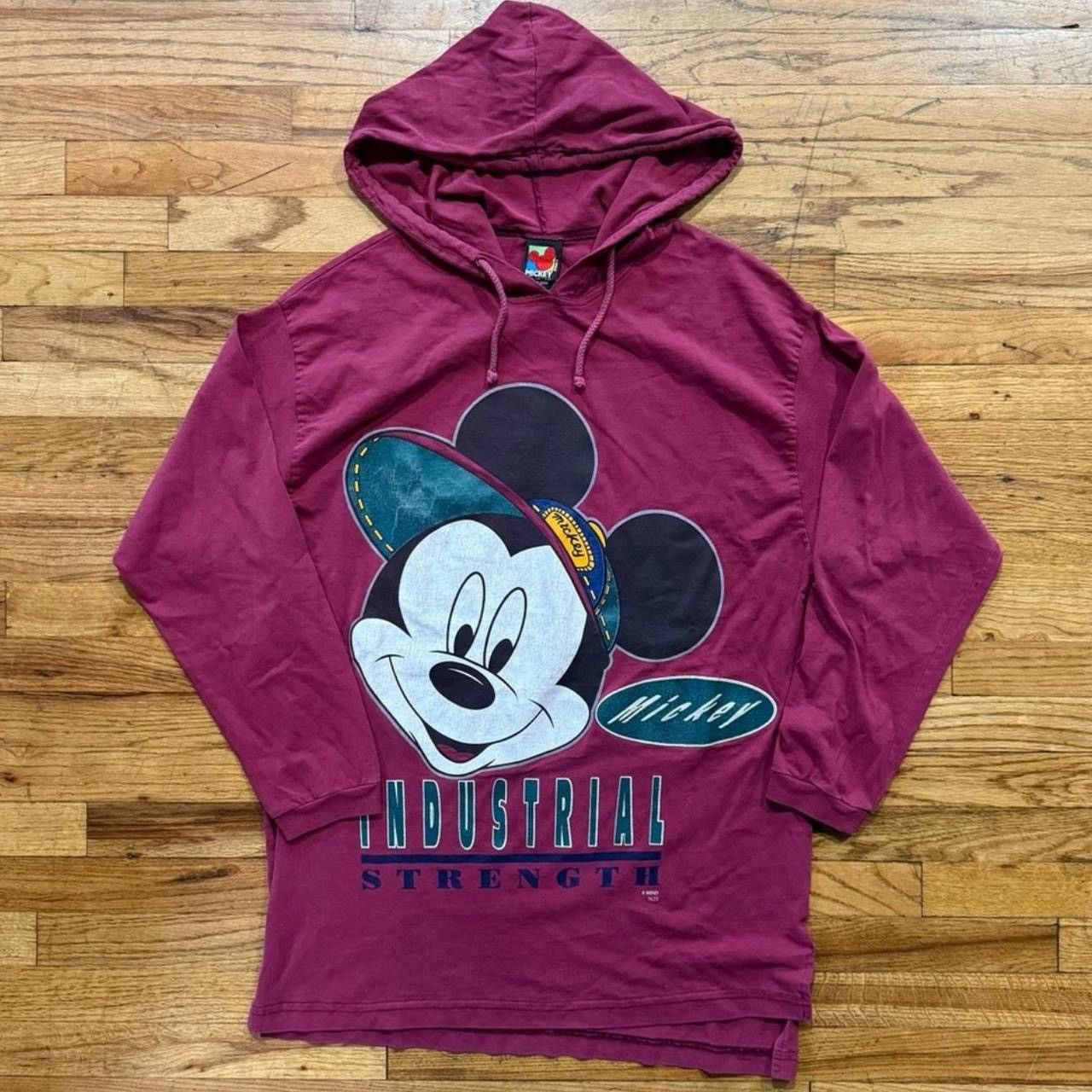 Mickey Unlimited Vintage 90s Mickey Mouse Lightweight Hoodie Size US L / EU 52-54 / 3 - 1 Thumbnail