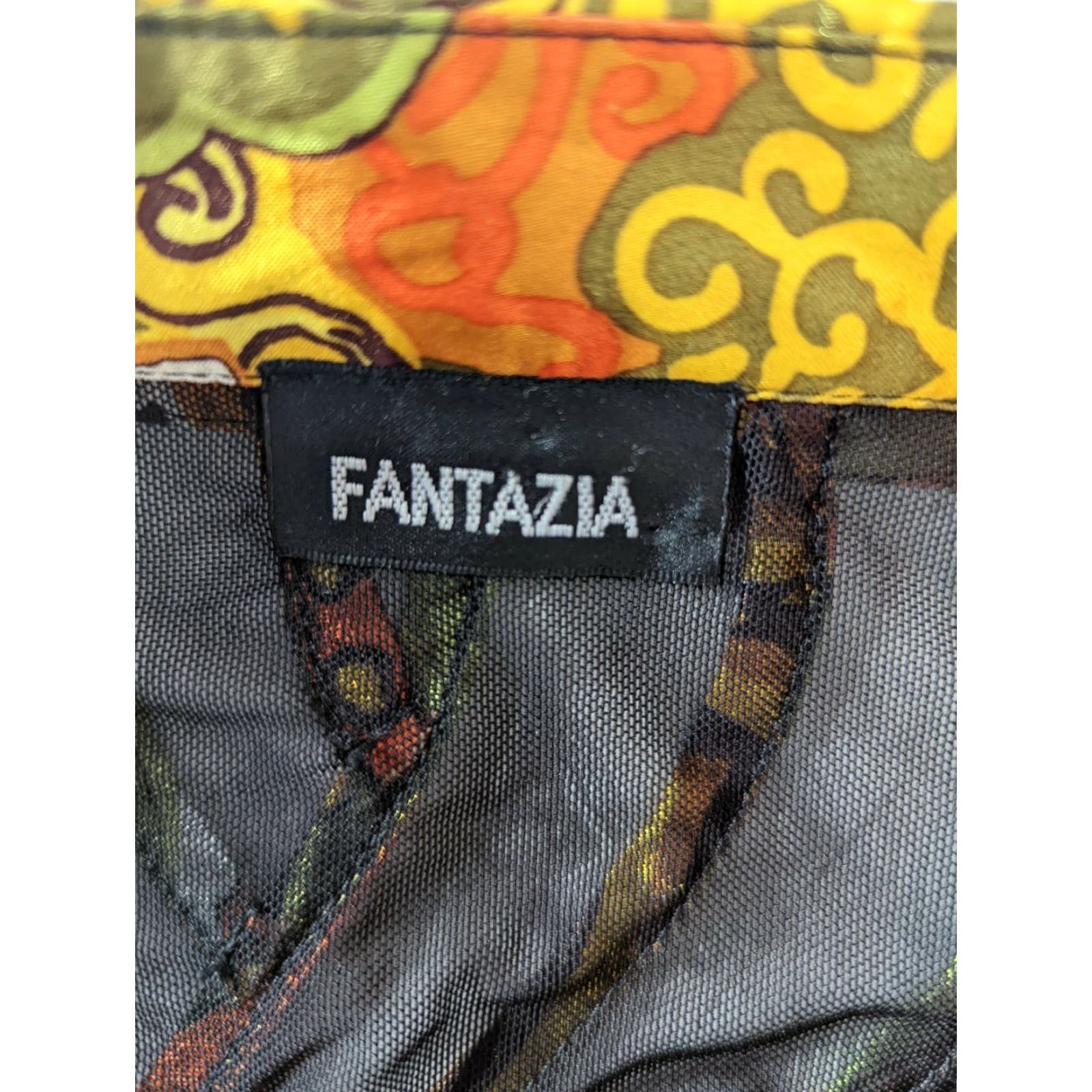 Vintage VINTAGE Fantazia Shirt Women 1990s Black Small Sheer Button Down Long Sleeve Blouse L1S Size S / US 4 / IT 40 - 2 Thumbnail