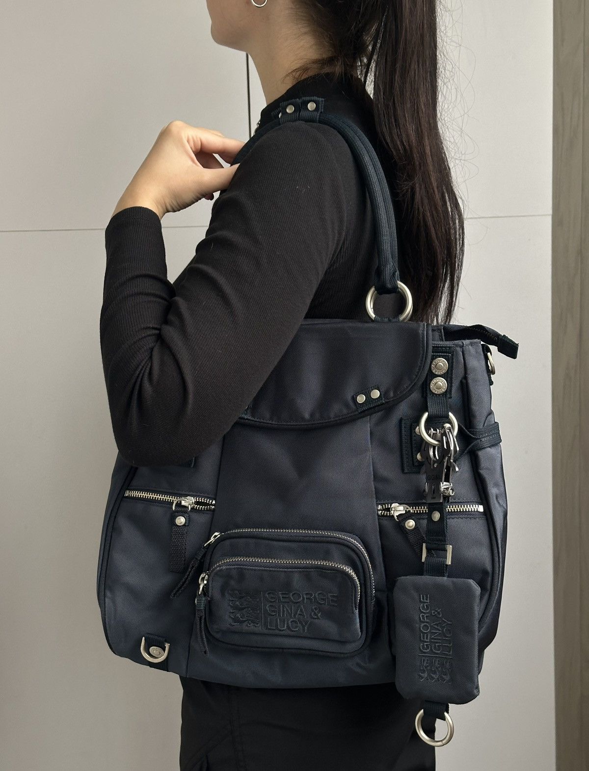 George Gina & Lucy Rare George Gina & Lucy Kathy Tote Bag Multi Pocket Handbag Size ONE SIZE - 3 Thumbnail