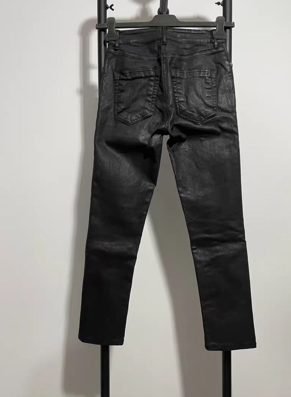 Rick Owens Rick Owens Rick Owens Black Waxed Pants-2507 Size US 30 / EU 46 - 2 Thumbnail
