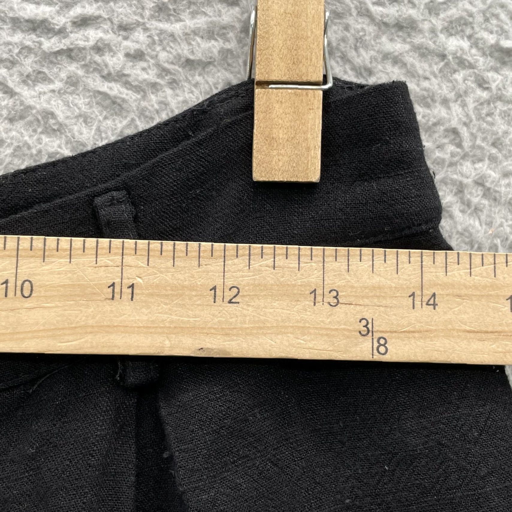 Vintage Bohme Alania Pants Womens Med Linen Blend Embroidered Coastal Boho Chic Academia Size 32" / US 10 / IT 46 - 2 Thumbnail
