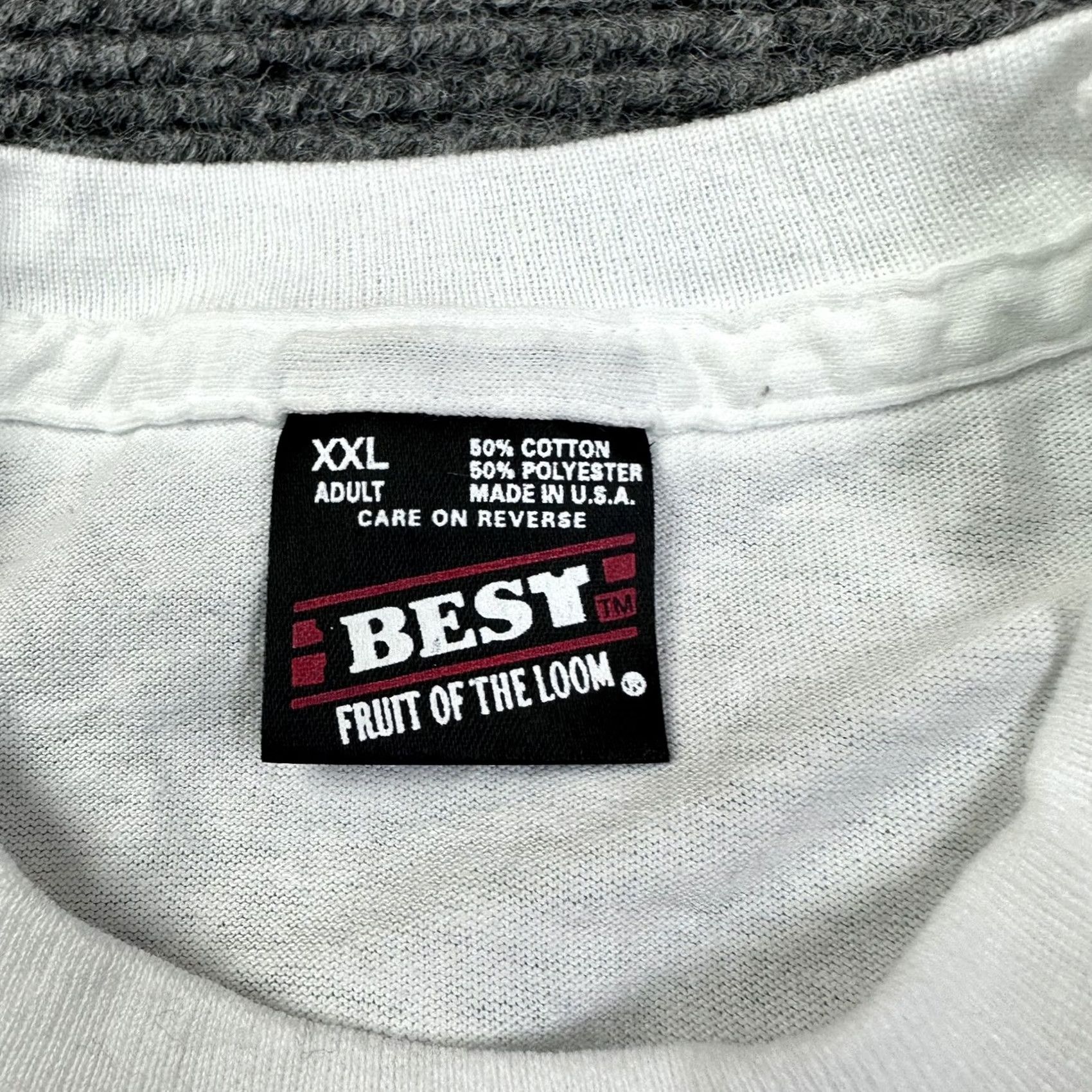 Fruit Of The Loom VINTAGE 90s Graphic Tee Christian Holy Laughter Shirt XXL White Cotton Polyester Fruit of the Loom Mens T-Shirt Graphic Print Functional Easy Care 2XL Size US XXL / EU 58 / 5 - 2 Thumbnail