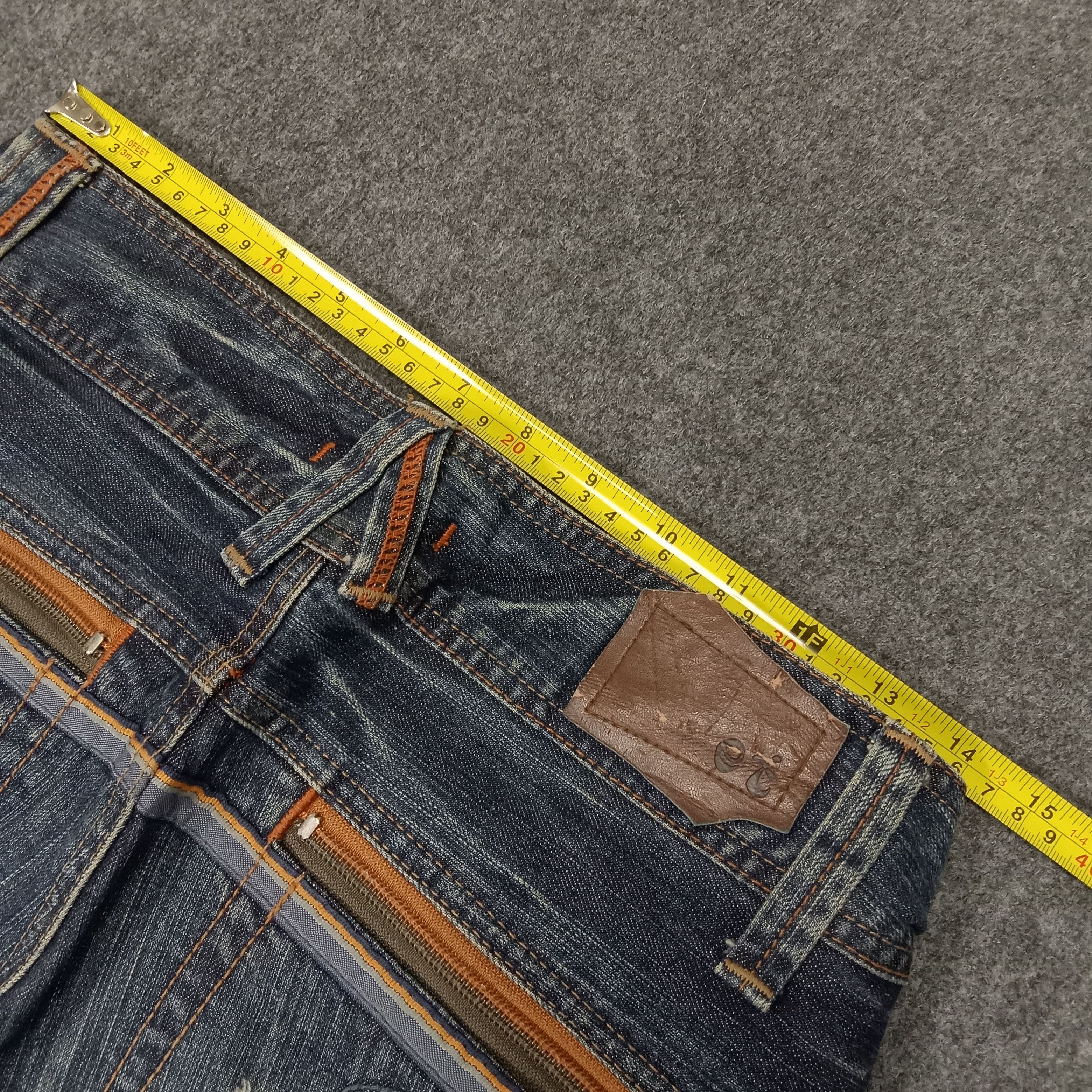Japanese Brand ET Japanese Brand Bootcut Fading Style Denim Jeans Size 31" - 11 Thumbnail