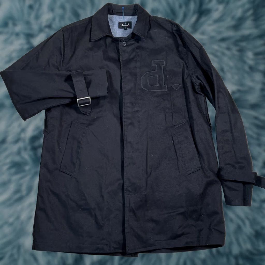 Diamond Supply Co. Diamond Supply Co Jacket Men L Black Trench Coat Button Up Cotton Modern Style Size US L / EU 52-54 / 3 - 1 Thumbnail
