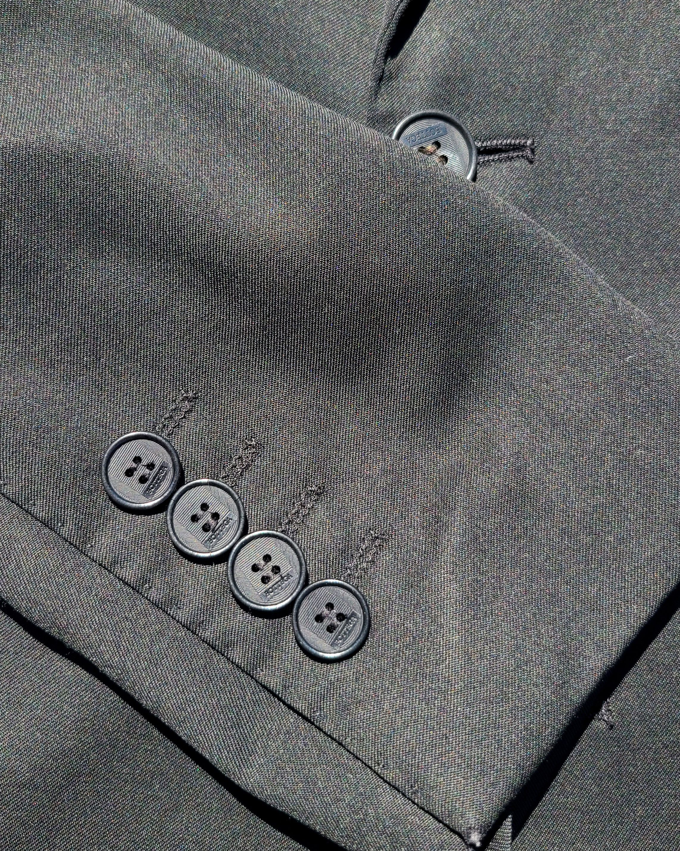 Bottega Veneta × Vitale Barberis Canonico Bottega Veneta Black Two Button Blazer Suit Jacket 38R Size 38R - 4 Thumbnail