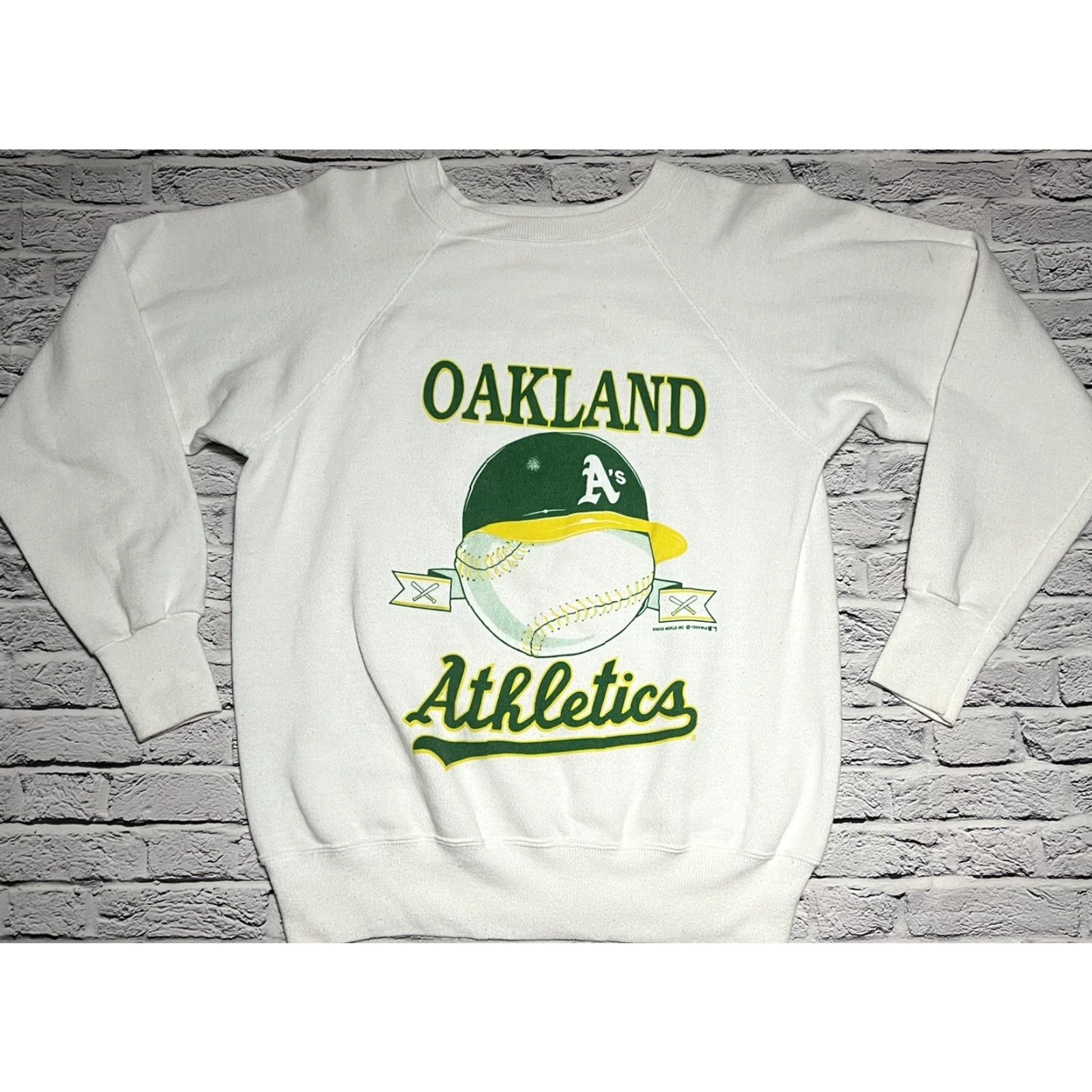Vintage VINTAGE Brock World 1987 Oakland A's Athletics Sweatshirt M Size US M / EU 48-50 / 2 - 2 Thumbnail