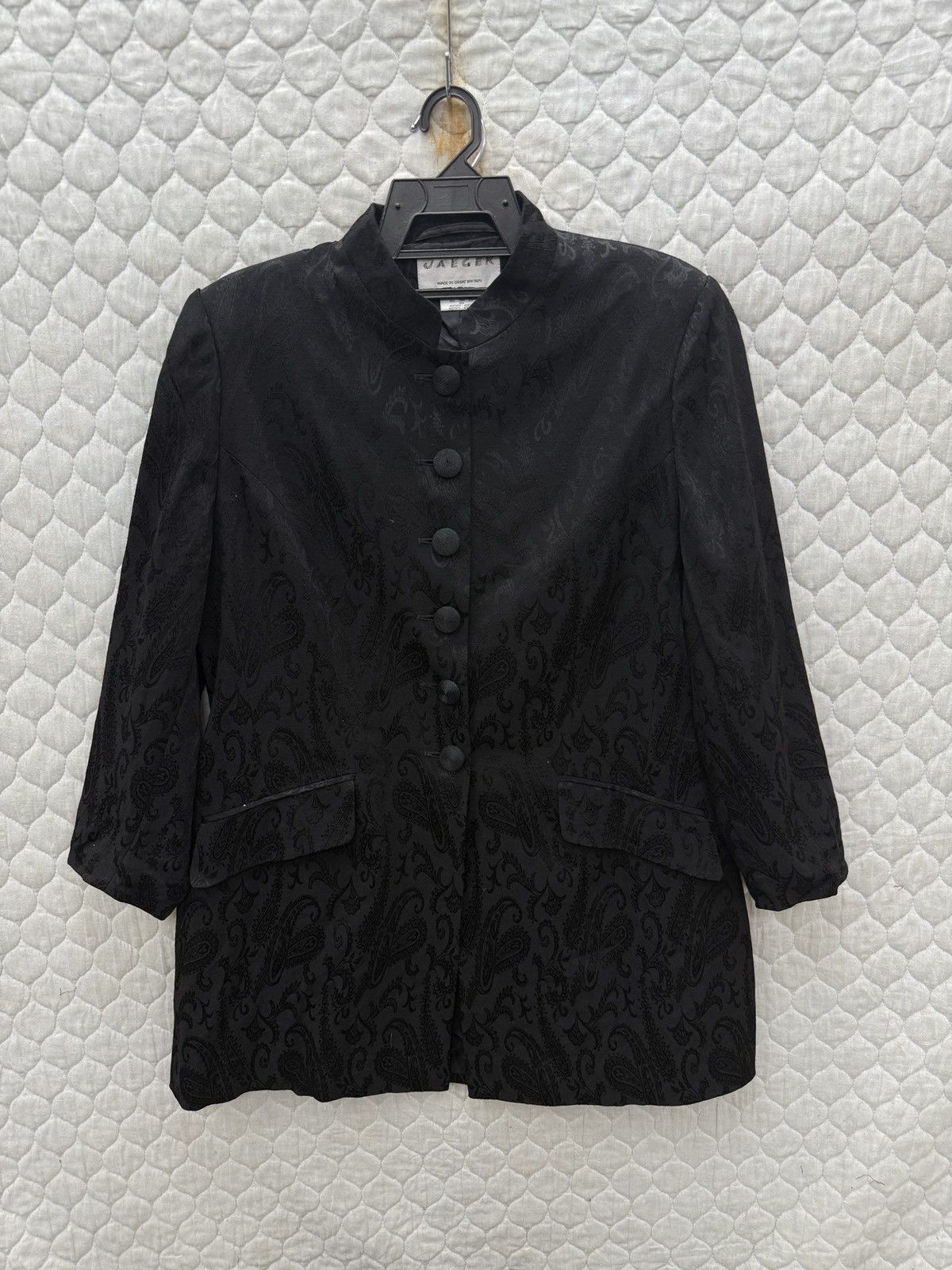 Jaeger 🔥🔥🔥ARCHIVE JAEGER BLACK PAISLEY JACKET Size M / US 6-8 / IT 42-44 - 1 Thumbnail