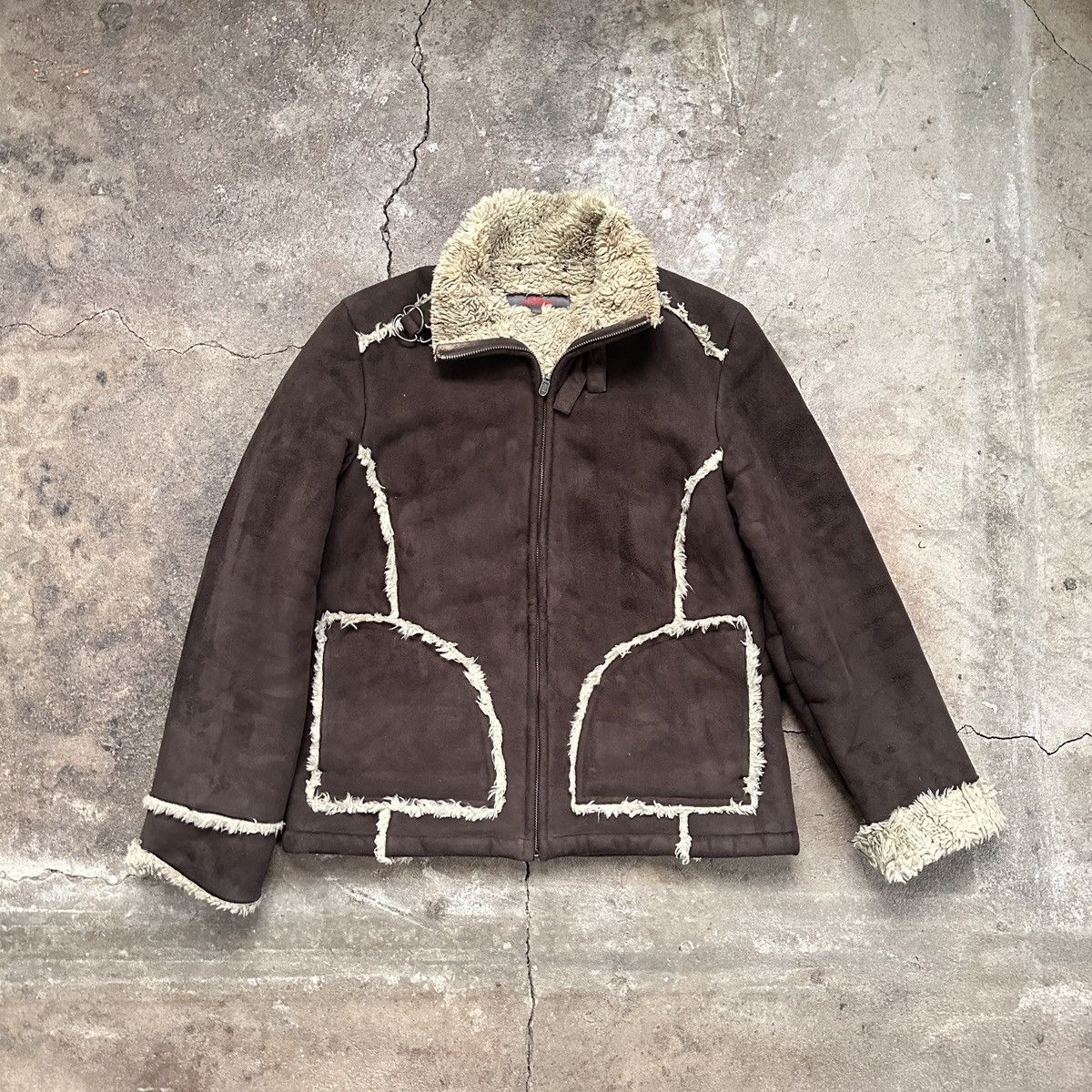 If Six Was Nine Japanese Fur Split Jacket cropped shearling jacket Size XS / US 0-2 / IT 36-38 - 1 Thumbnail