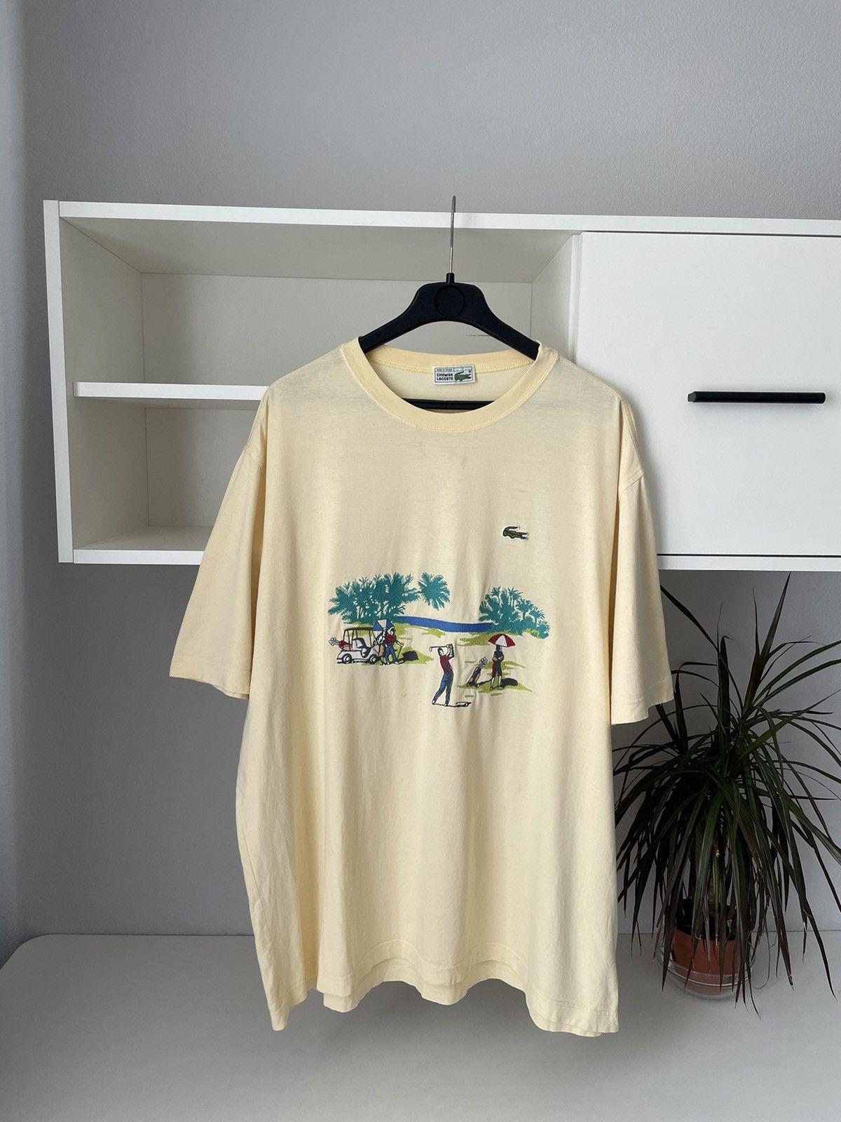 Lacoste × Vintage Vintage 90s Lacoste Golf T-Shirt Made In France Size US XL / EU 56 / 4 - 4 Thumbnail