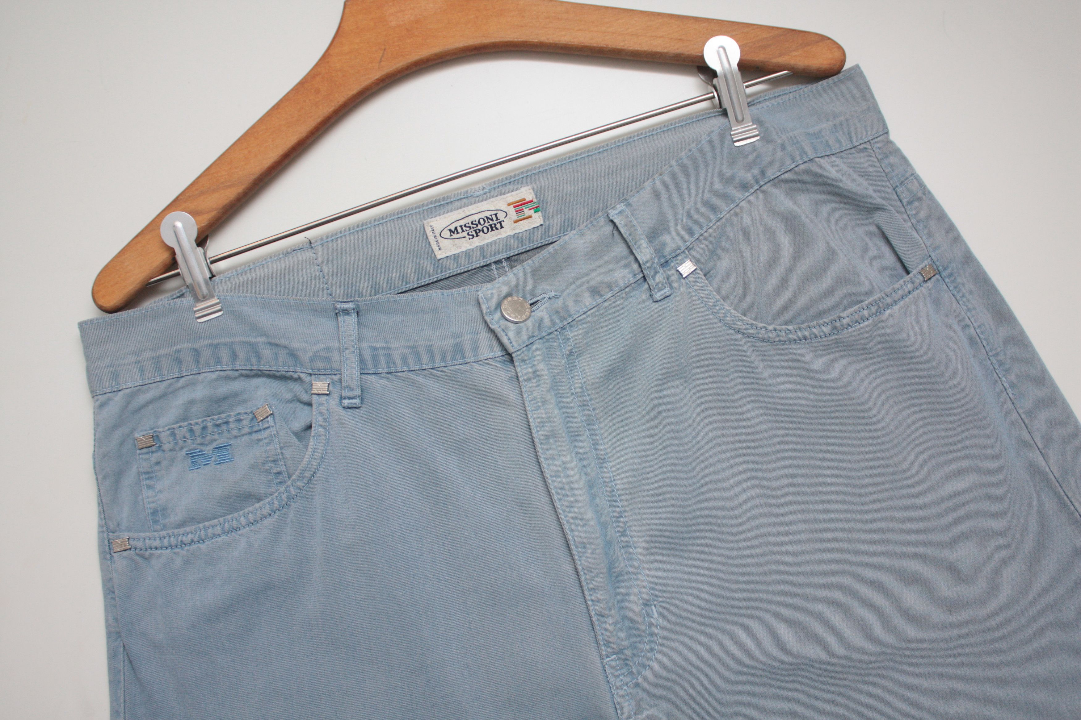 image of Missoni Sport Vintage Denim Pants Made In Italy Men's 52 in Blue (Size 36)