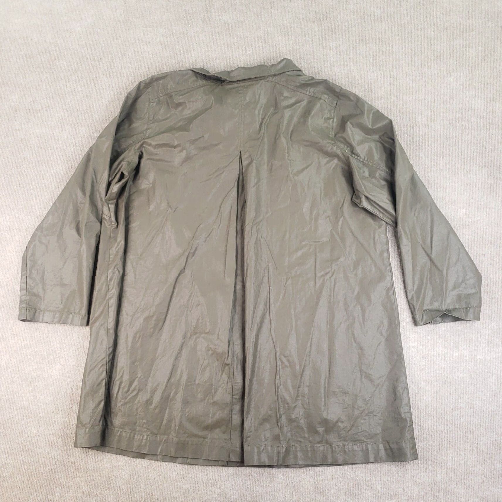 Eileen Fisher Eileen Fisher Jacket Women 2X Green Full Zip Lightweight Stretch Sheen Business Casual Travel Size XXL / US 16-18 / IT 52-54 - 8 Thumbnail