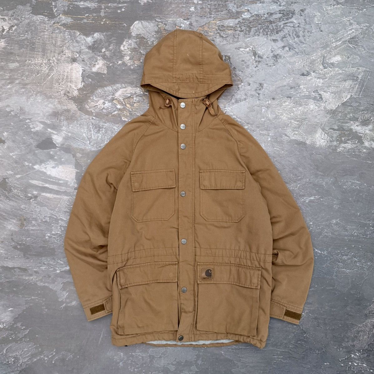 Carhartt Carhartt Vintage 00s Mosley Duck Brown Work Parka Jacket Y2K Size US M / EU 48-50 / 2 - 1 Thumbnail