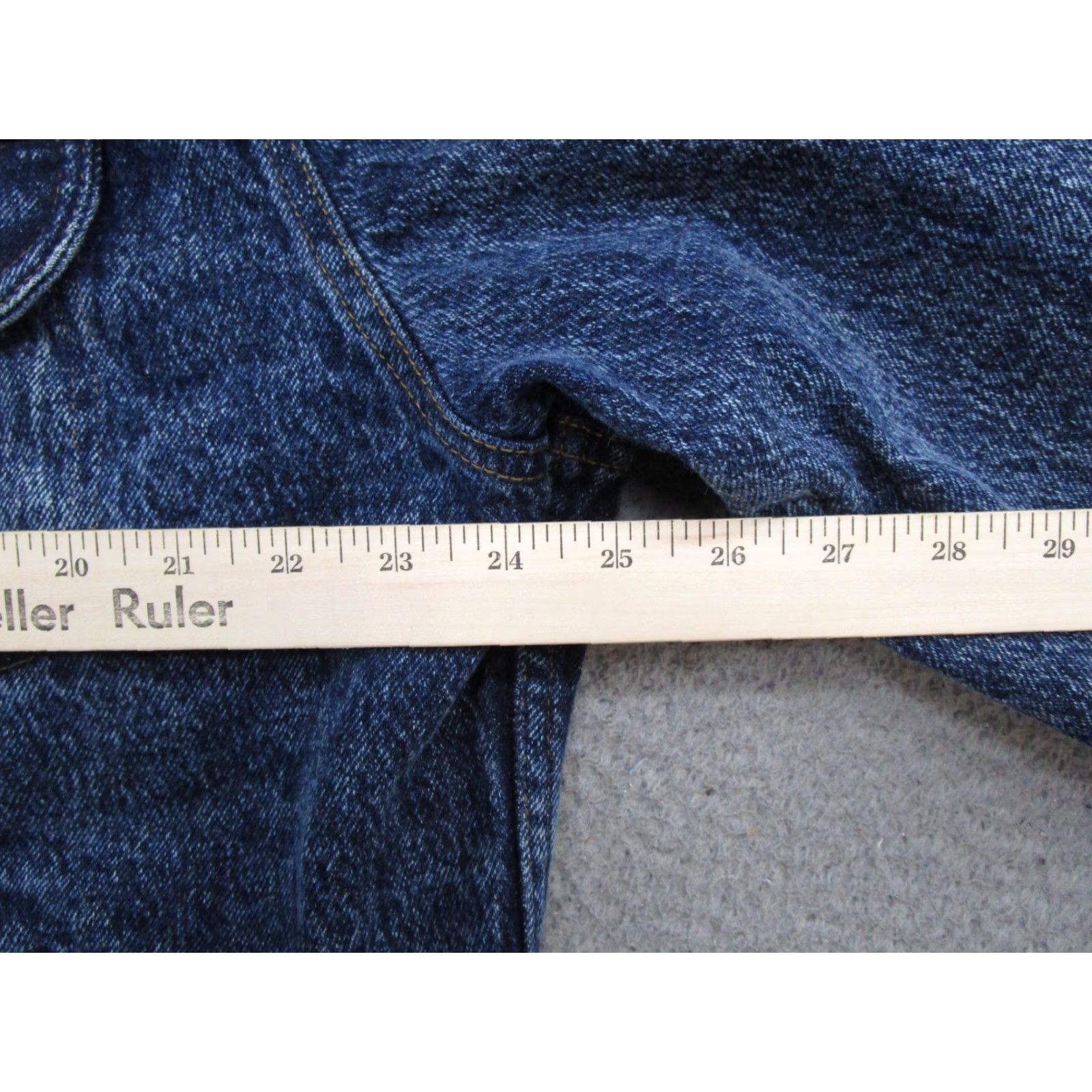 Lee VINTAGE Lee M.R. Denim Jacket Mens Chest 44 Blue Stonewash USA Trucker Cotton Size US S / EU 44-46 / 1 - 4 Thumbnail