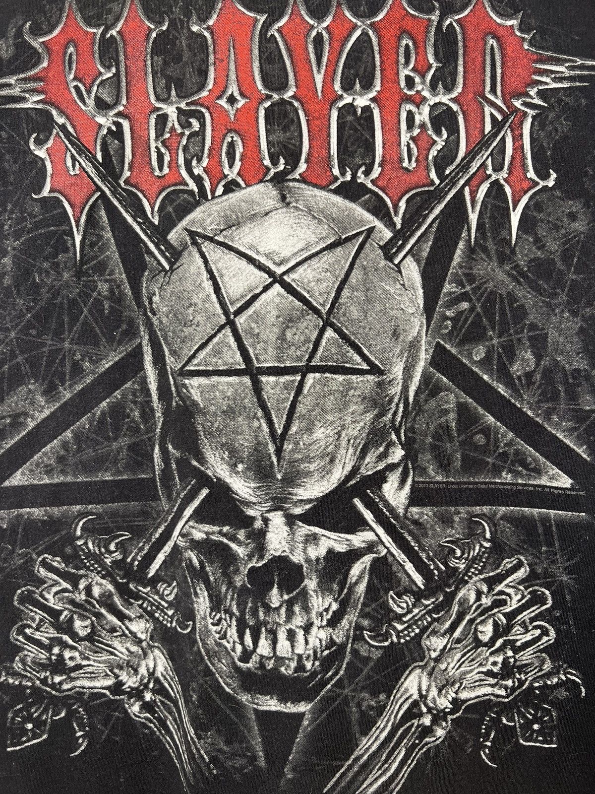 Band Tees × Slayer × Vintage Slayer World Domination Tour 2013 Size US S / EU 44-46 / 1 - 3 Thumbnail