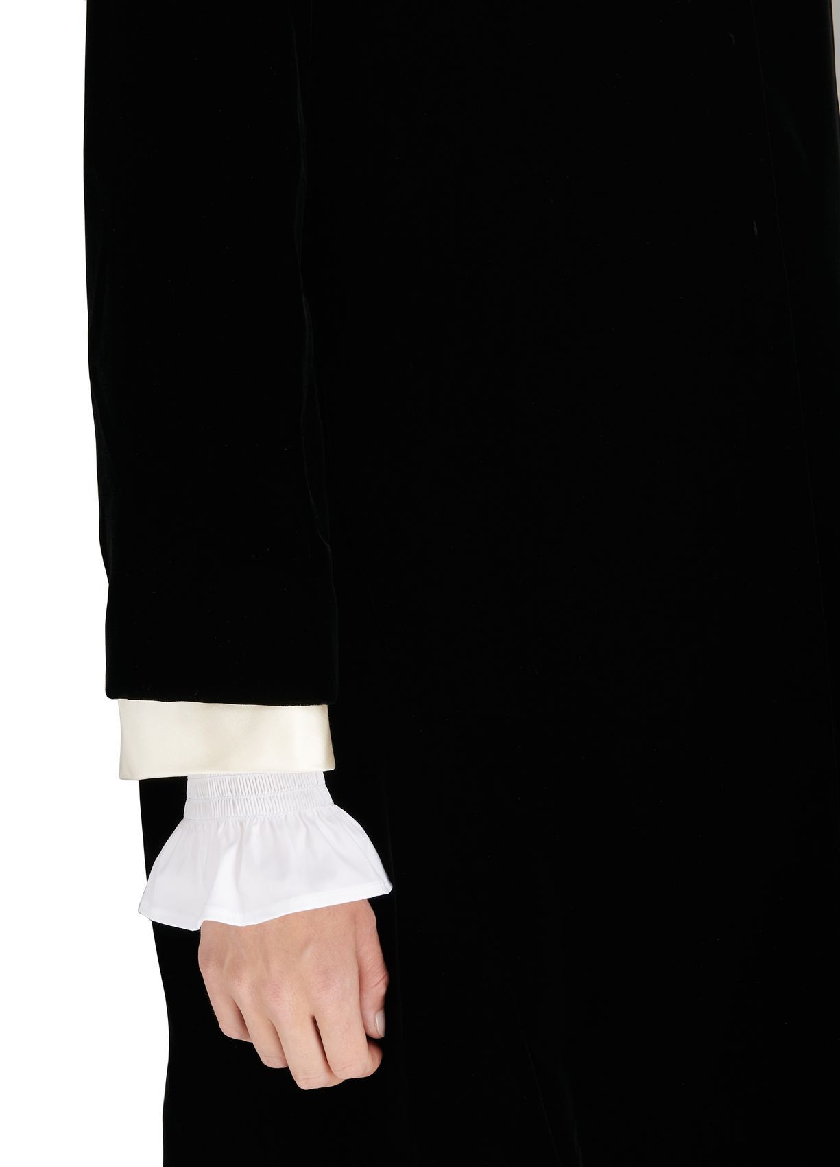 Miu Miu o1la1rc1a0724 Long Jacket in Black Size XS / US 0-2 / IT 36-38 - 6 Thumbnail