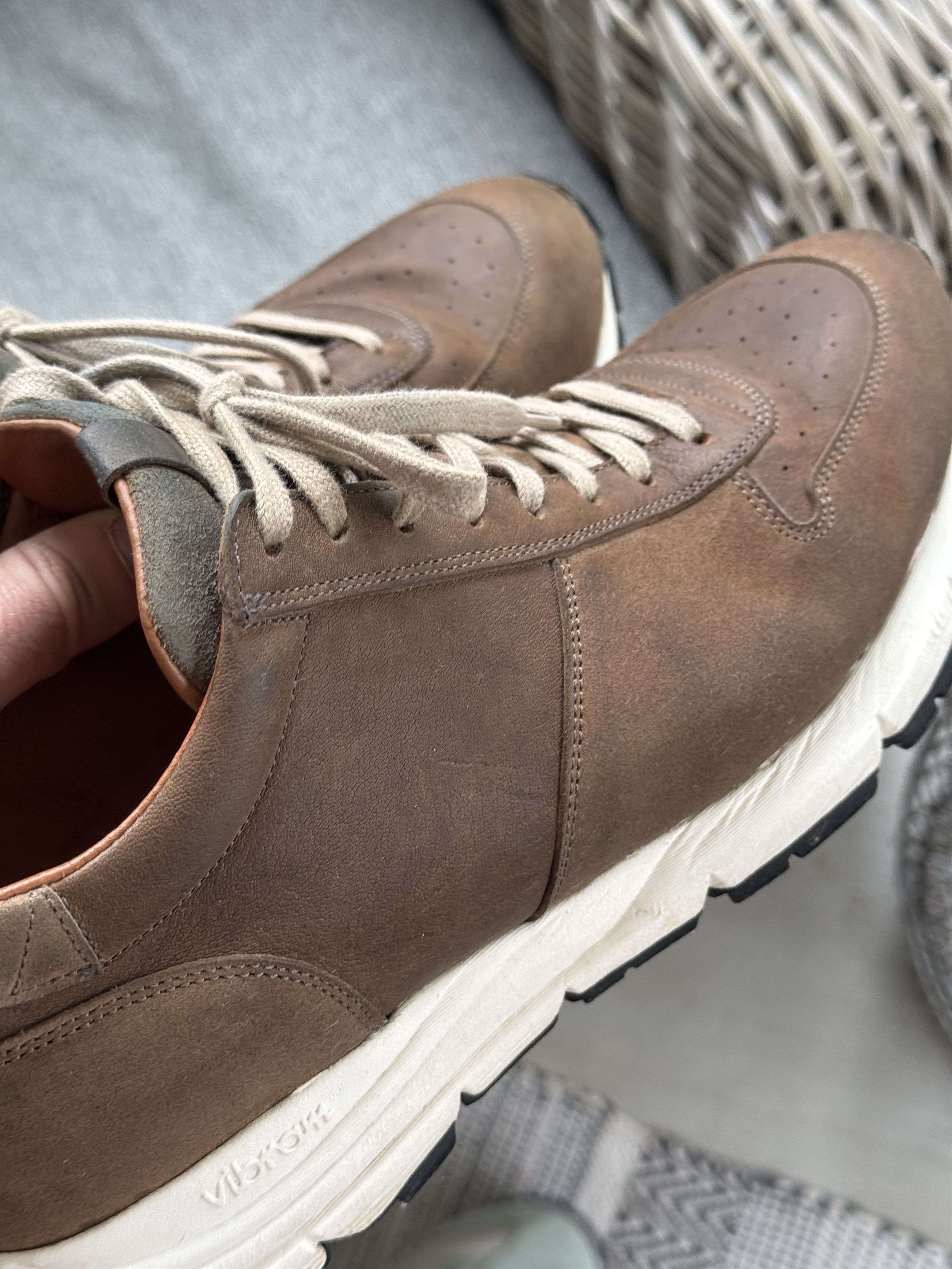 Viberg Viberg Asphalto Washed Kangoroo Sneakers Size US 7.5 / EU 40-41 - 5 Thumbnail
