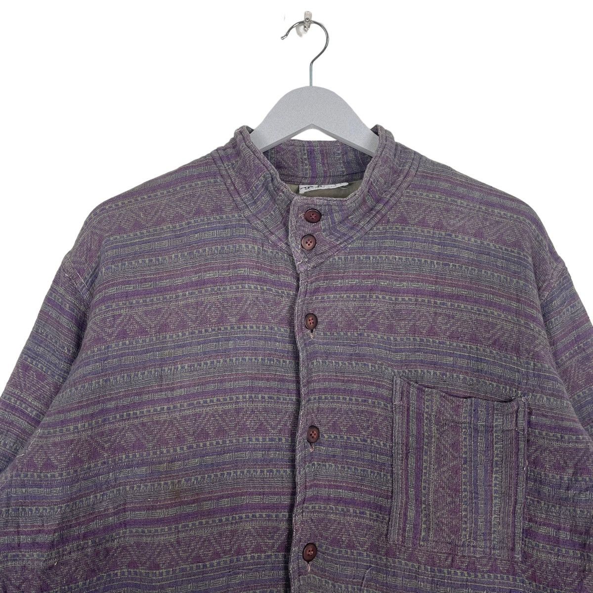 45rpm × Japanese Brand × Vintage 💥80s YASHODA BORO INSPIRED KAPITAL BUTTON JACKET Size US L / EU 52-54 / 3 - 2 Thumbnail