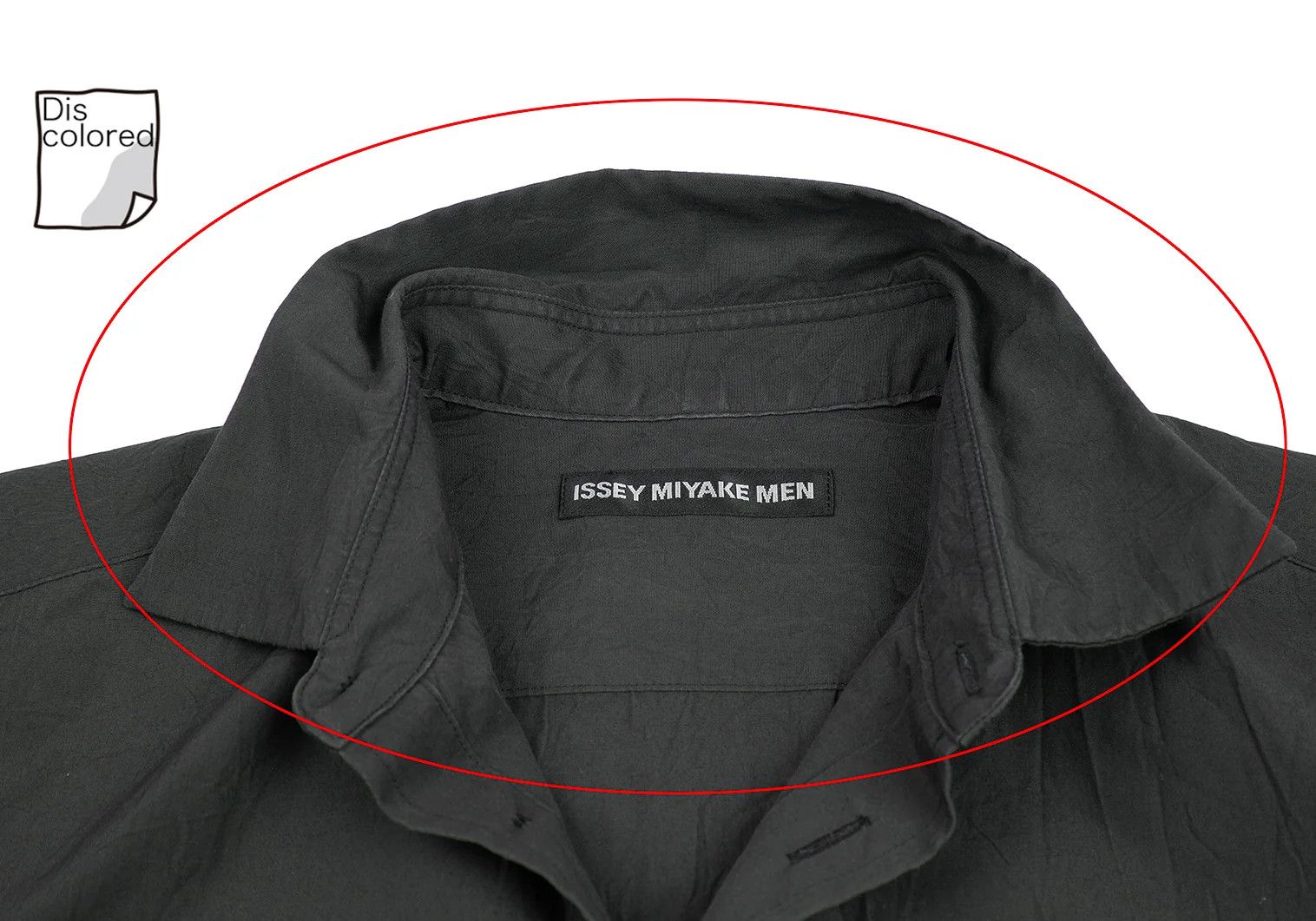 Issey Miyake Poly Cotton Wrinkle-Processed Shirt in Charcoal Size US S / EU 44-46 / 1 - 4 Thumbnail