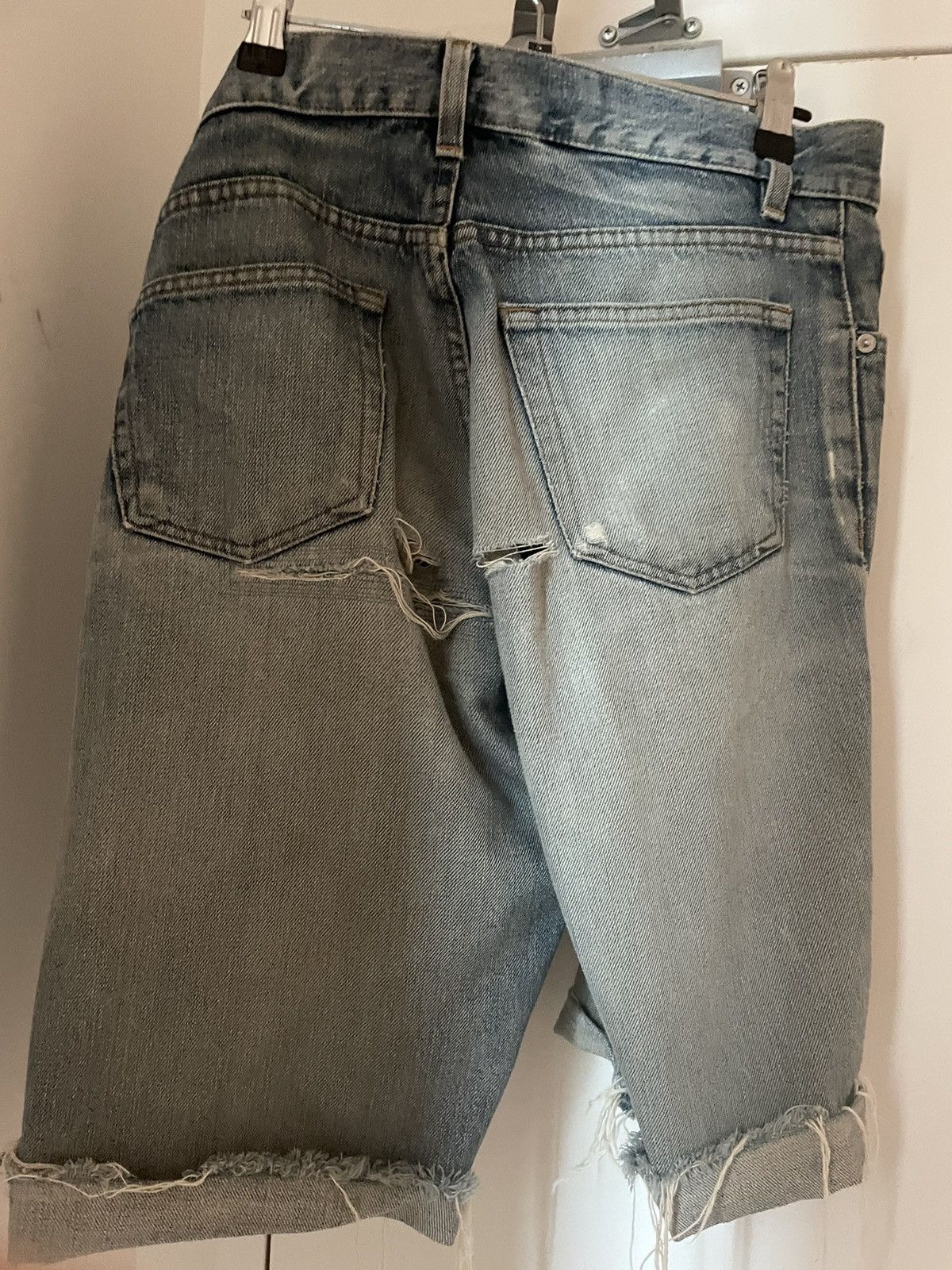 Helmut Lang Early HELMUT LANG Painter denim shorts 31 distressed Size US 31 - 2 Thumbnail
