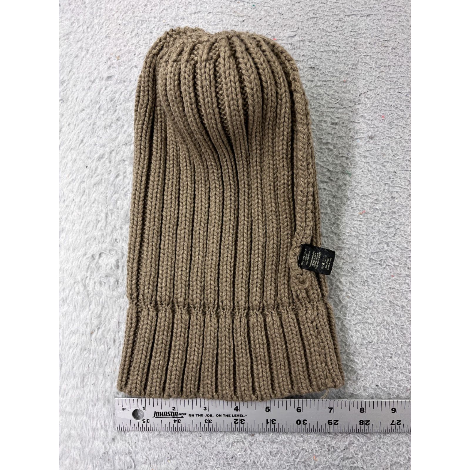 Vintage KW Fashion Toque Beanie Adult One Size Gray Ribbed Knit Acrylic Faux Fur Pom Women’s Hat Size ONE SIZE - 6 Thumbnail