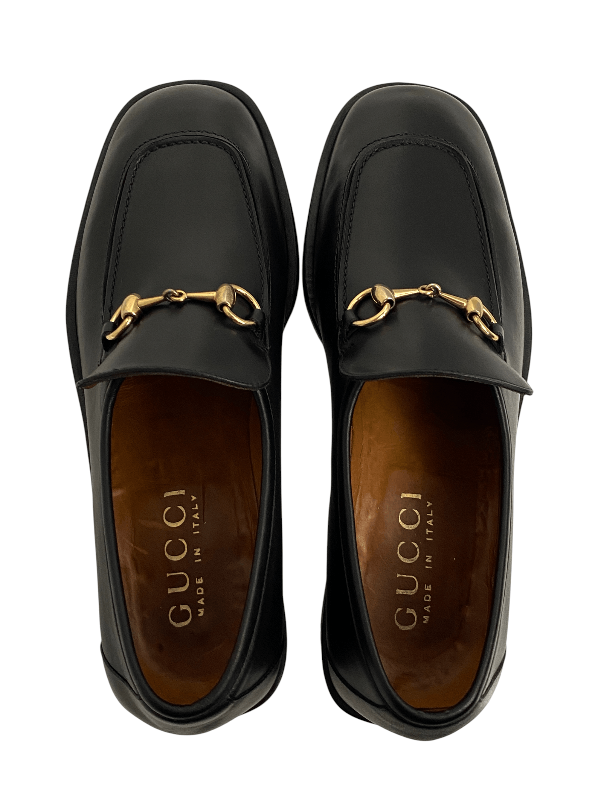 Gucci Gucci Horsebit GG Classic Dress Black Leather Loafers Shoes Size US 10.5 / EU 43-44 - 5 Thumbnail