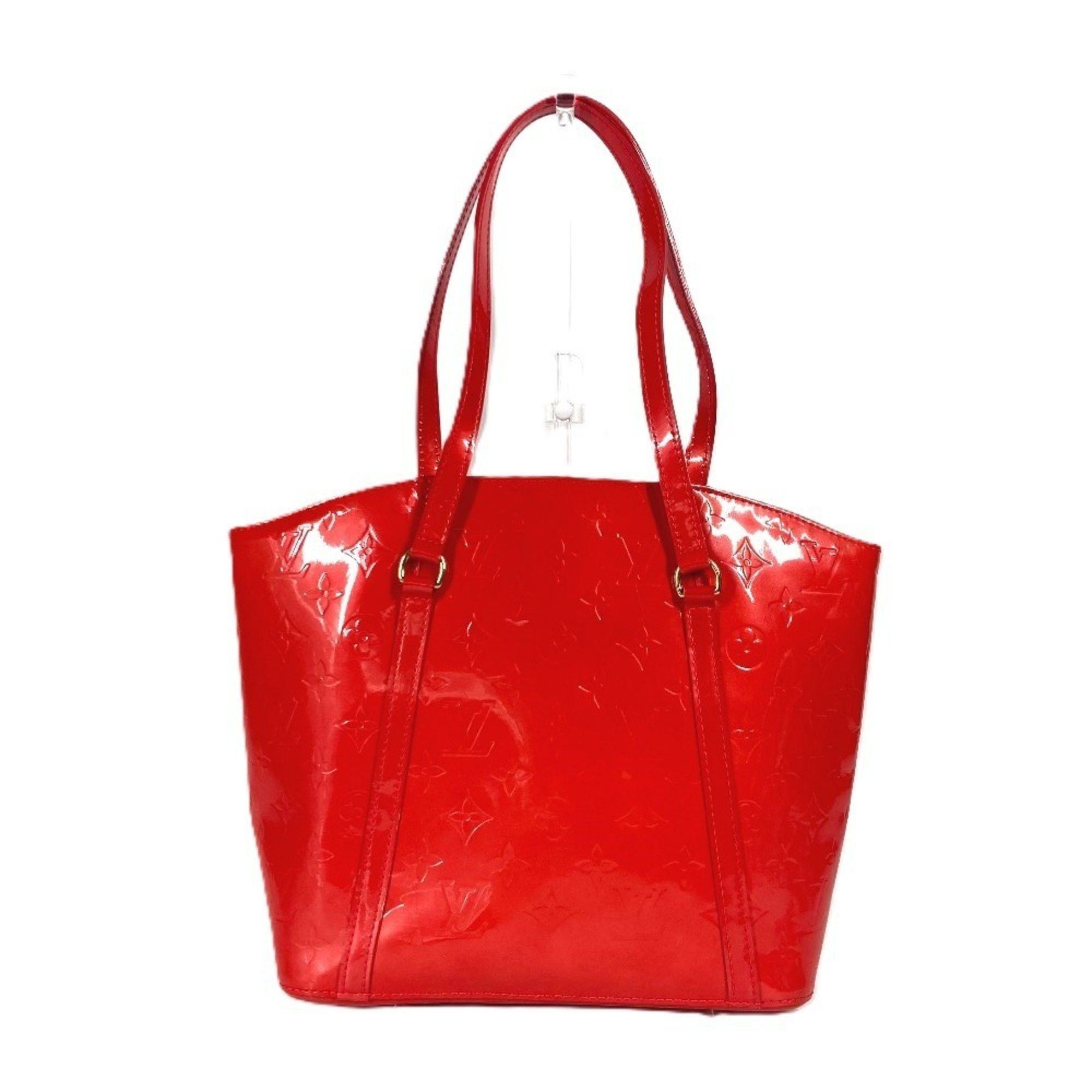 Louis Vuitton M91727 Monogram Vernis Avalon Mm Crossbody Bag Tote Shoulder Women's Rouge Grenadine Red