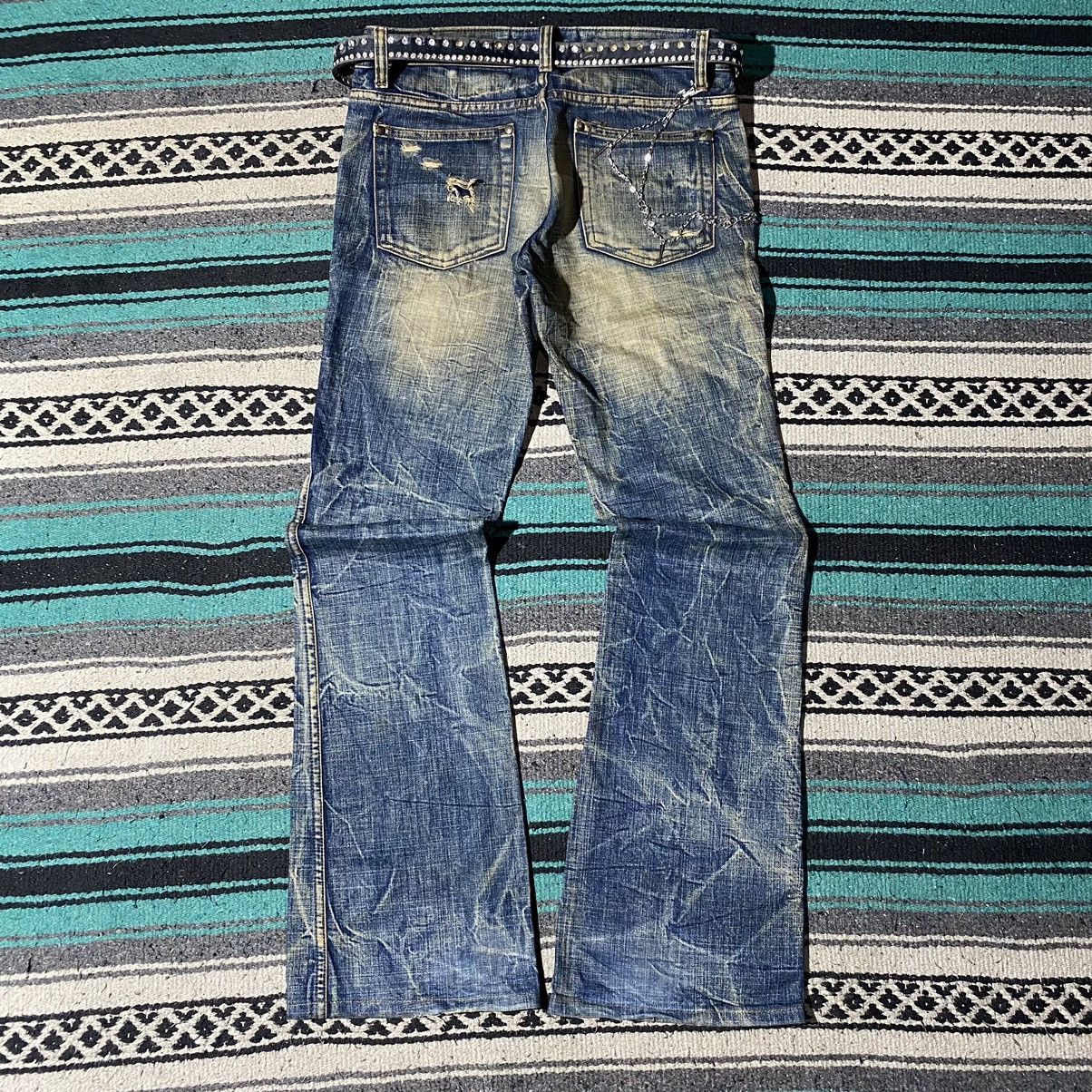 Beauty Beast 2000s Ozz First Mud Distressed Flare Denim Size US 29 - 8 Thumbnail