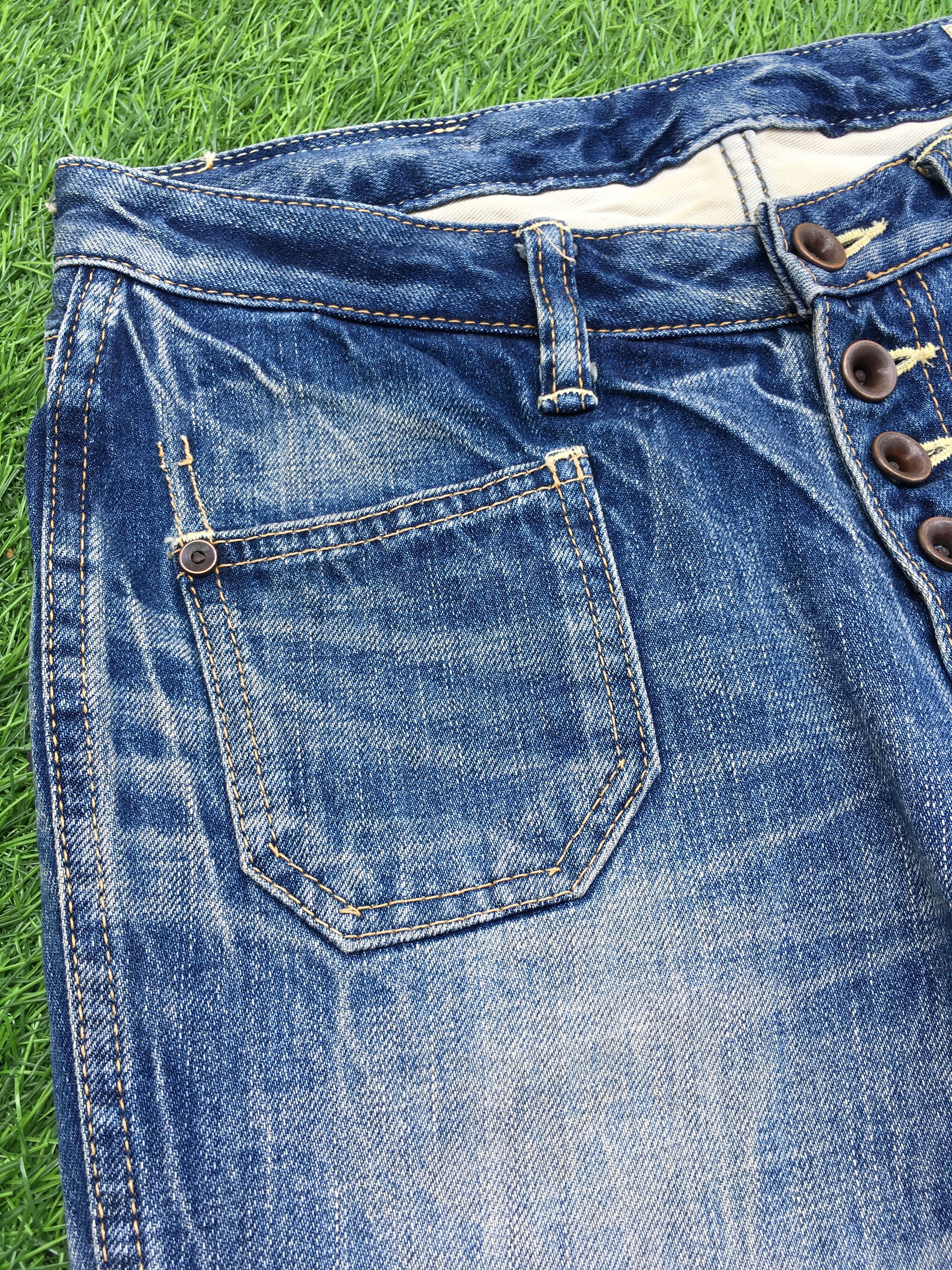 Japanese Brand Low Rise Distressed Bootcut Jeans #D1356 Size US 28 / EU 44 - 5 Thumbnail