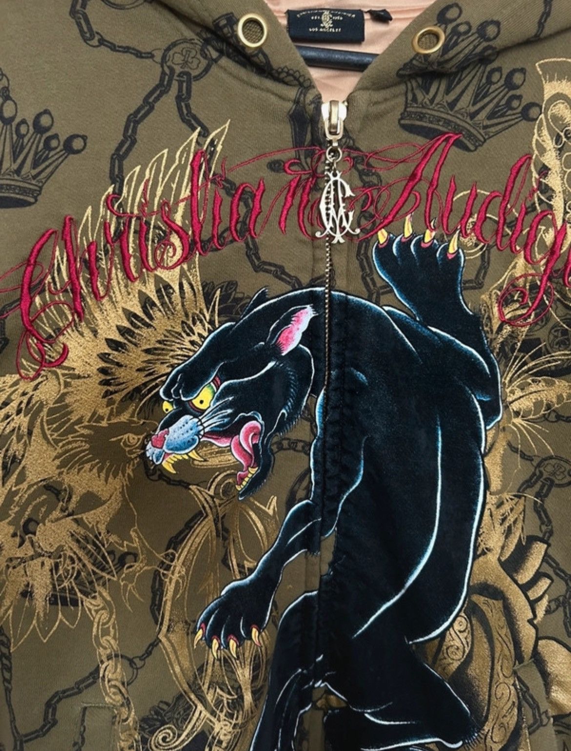 Christian Audigier × Ed Hardy Christian Audigier x Ed Hardy Zip Up Hoodie Size US L / EU 52-54 / 3 - 4 Thumbnail