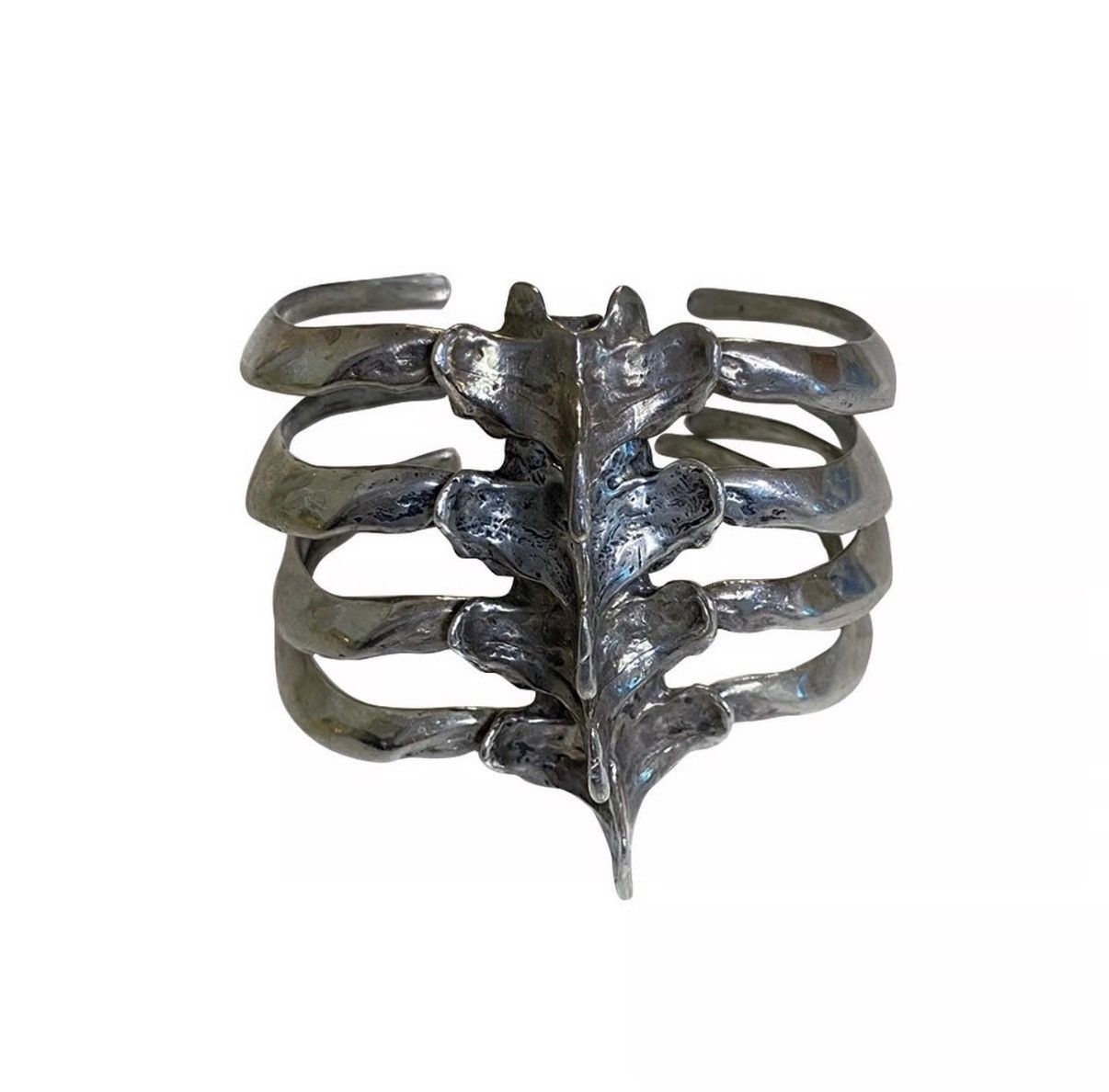 Japanese Brand MANSON'S RIB BONE SKELTON BANGLE SILVER 925 BRACELET OPIUM Size ONE SIZE - 2 Thumbnail