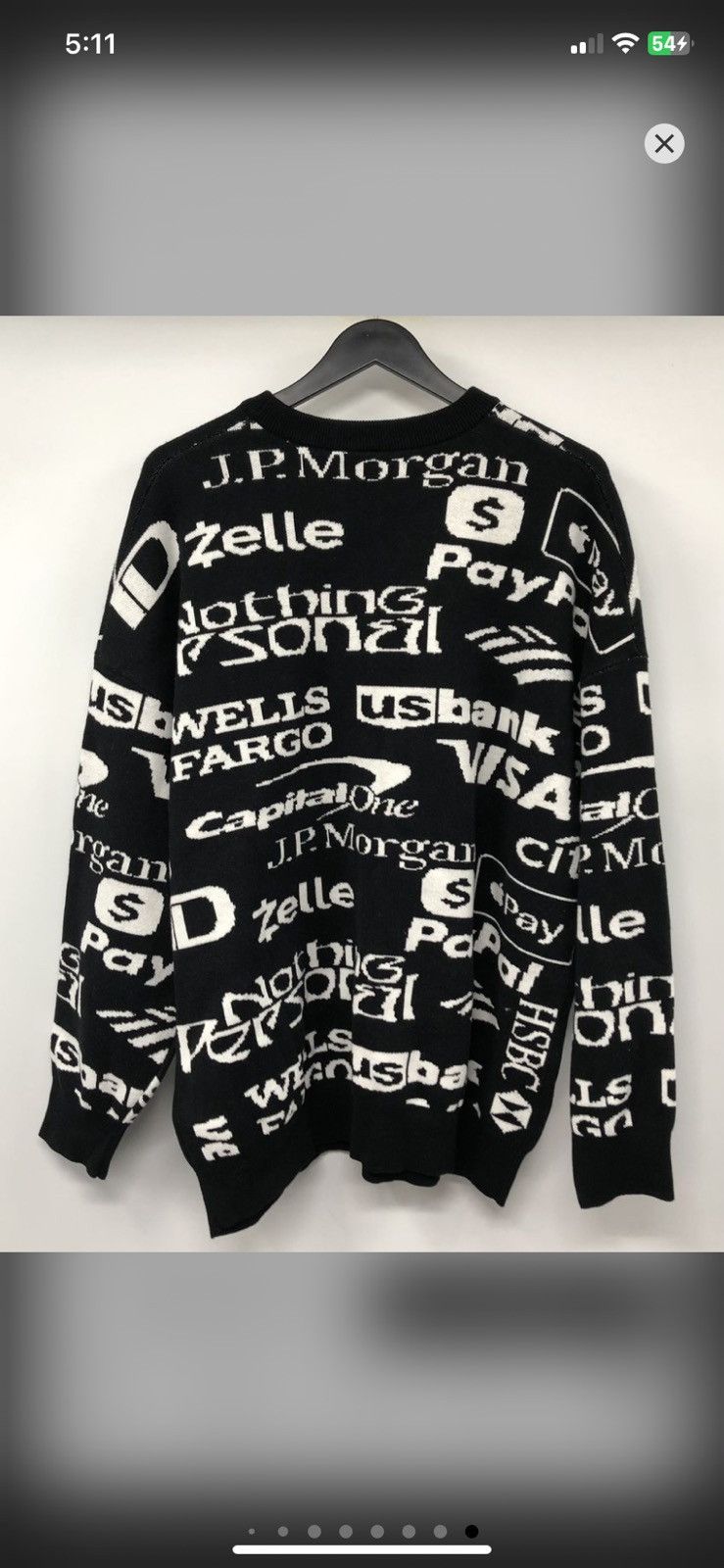 Nothing Personal Nothing Personal Bank Knit Sweater size Large Size US L / EU 52-54 / 3 - 2 Thumbnail