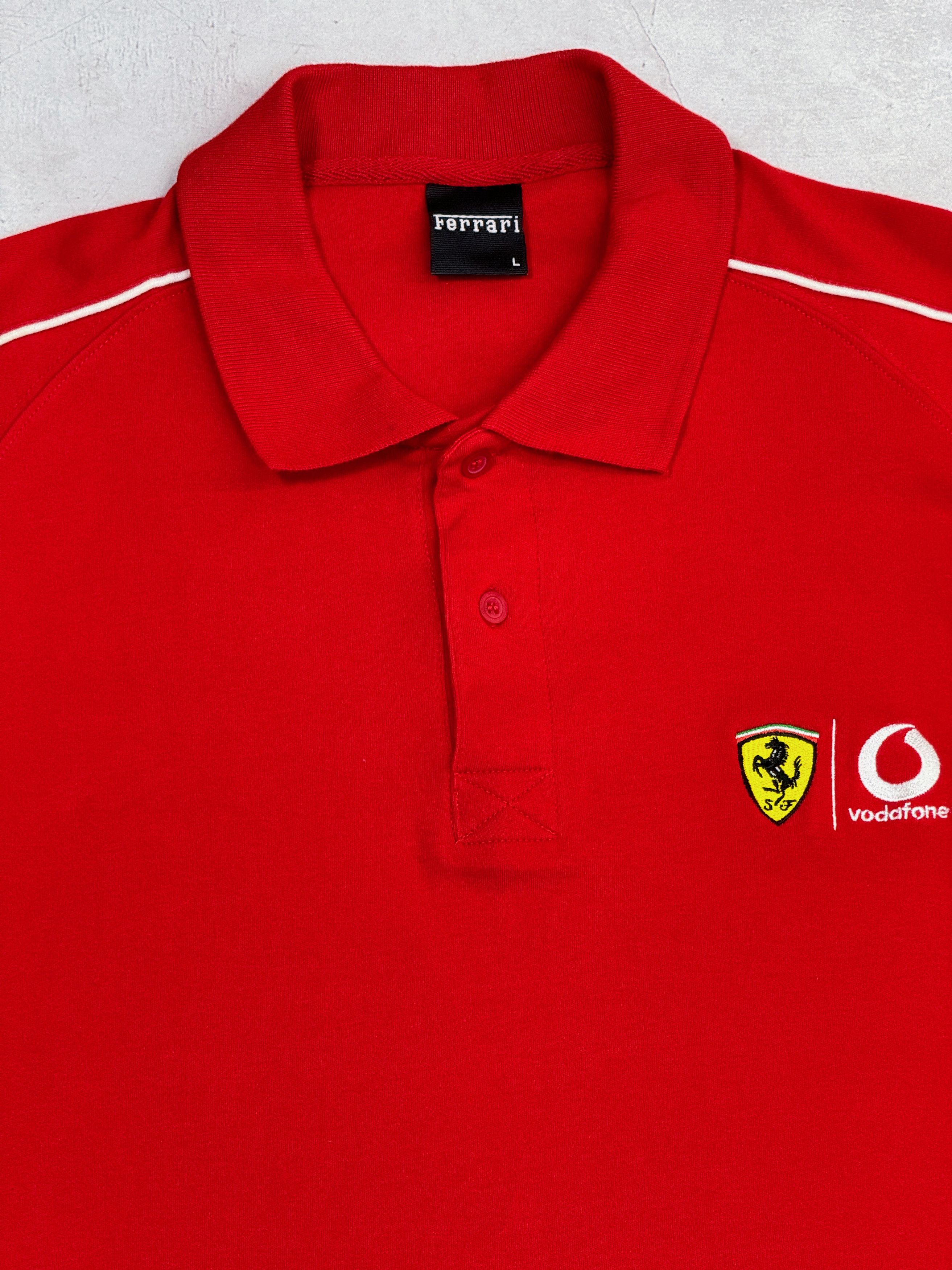 Ferrari × Formula 1 × Vintage Y2K 2002 Ferrari & Vodafone Polo T-Shirt Racing F1 Team Size US M / EU 48-50 / 2 - 4 Thumbnail