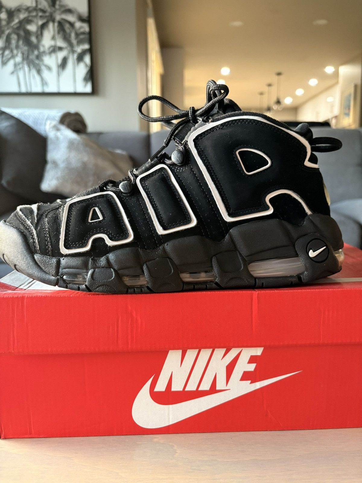 Nike Nike Uptempo OG Black Scotty Pippen Size 9.5 Size US 9.5 / EU 42-43 - 1 Thumbnail