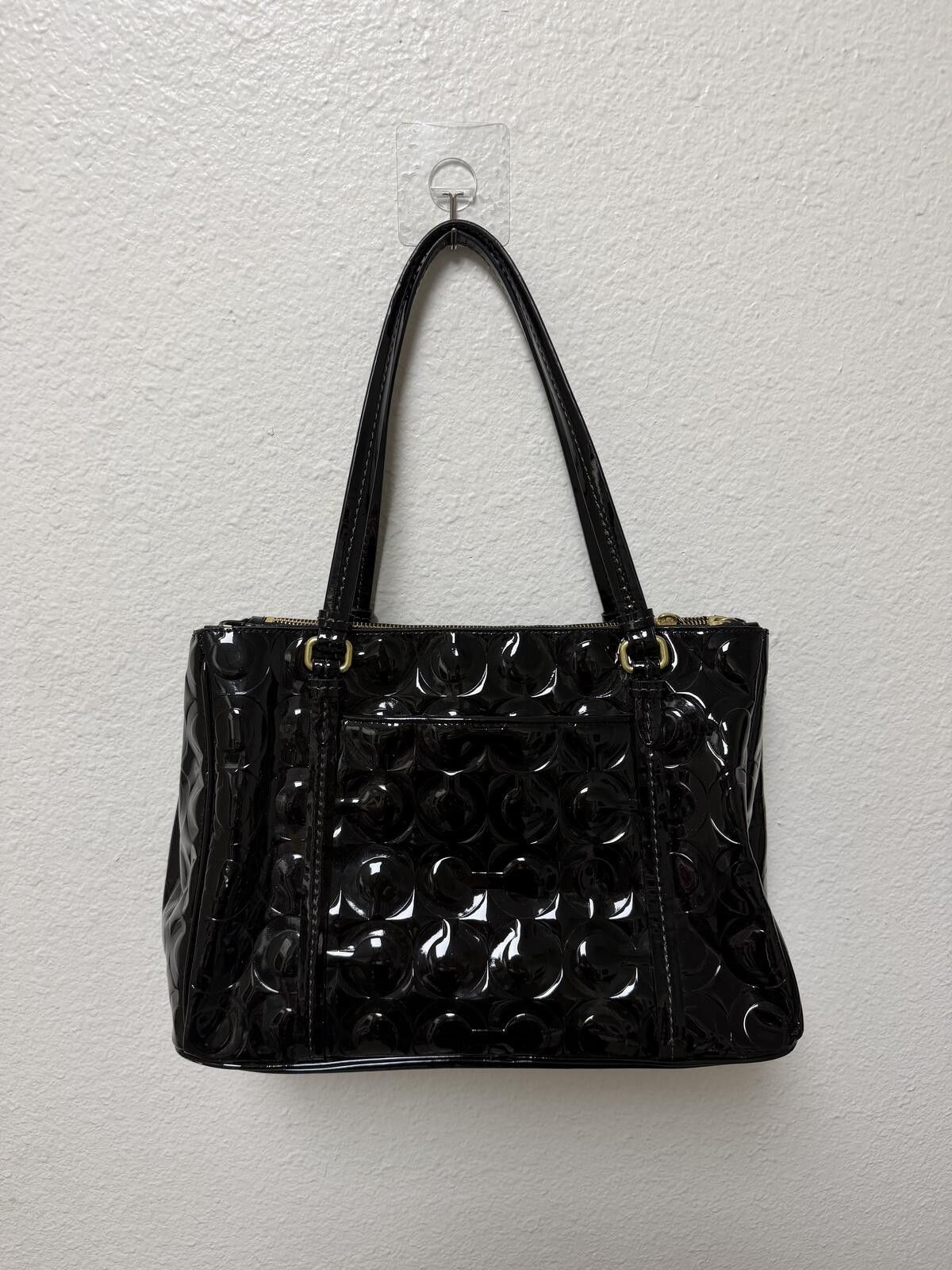 Coach Coach Black Patent Leather Shoulder Bag Size ONE SIZE - 7 Thumbnail