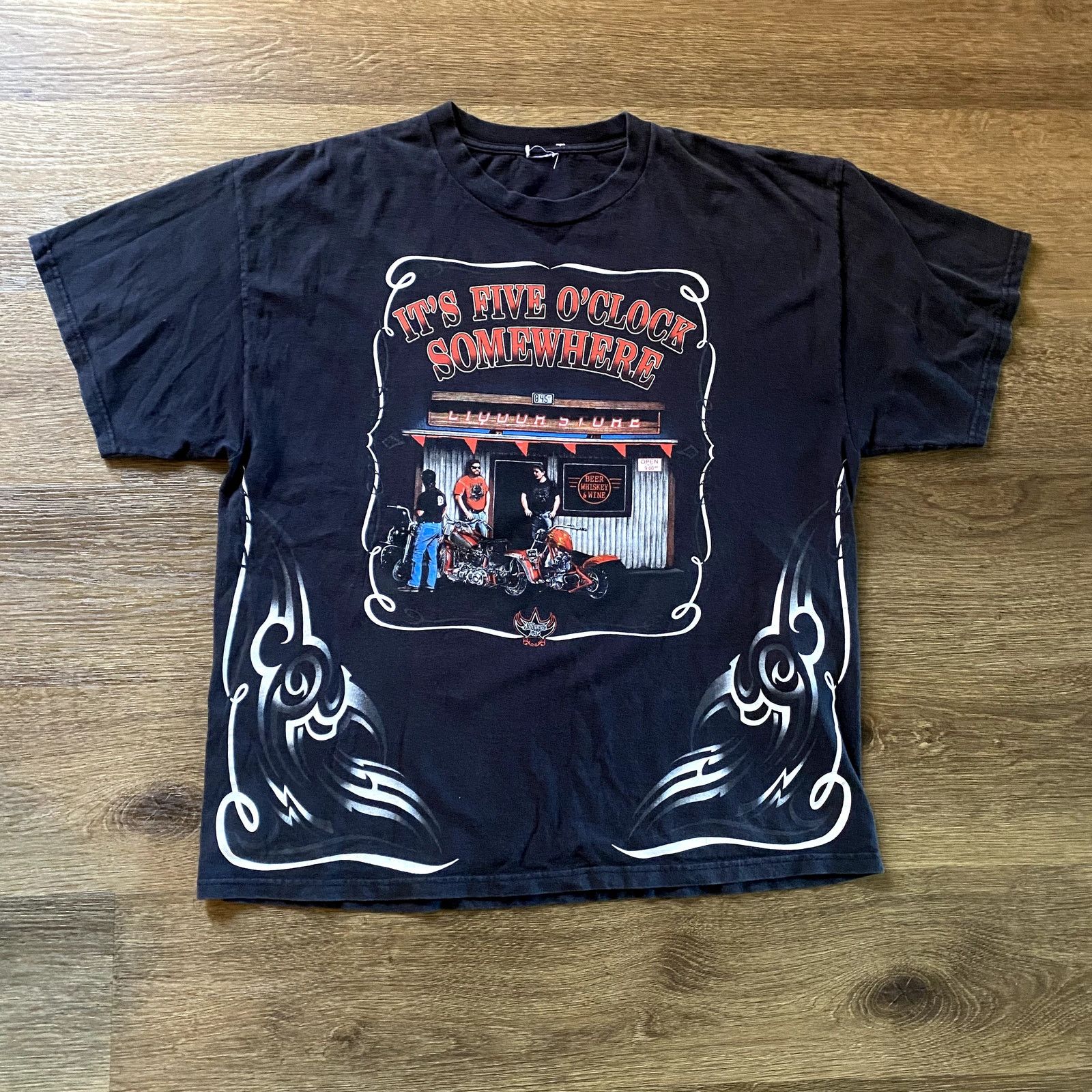 Other Y2K 5 O'clock Somewhere, Hell Yeah BikerTee Size US XL / EU 56 / 4 - 1 Thumbnail