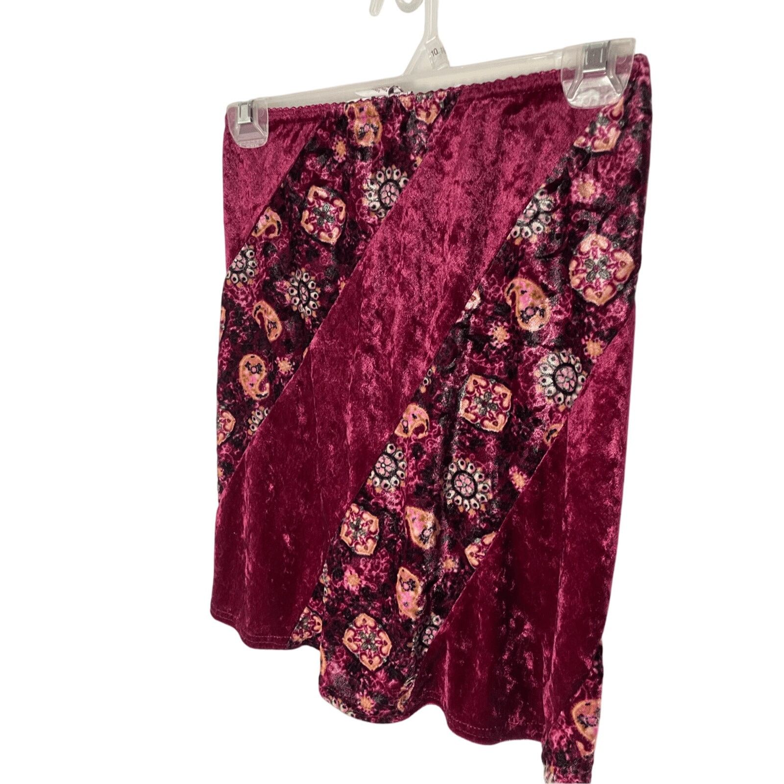 Other Y2K Mary Kate and Ashley Suede Burgundy Skirt Babydoll Size 24" / US 00 / IT 34 - 1 Thumbnail