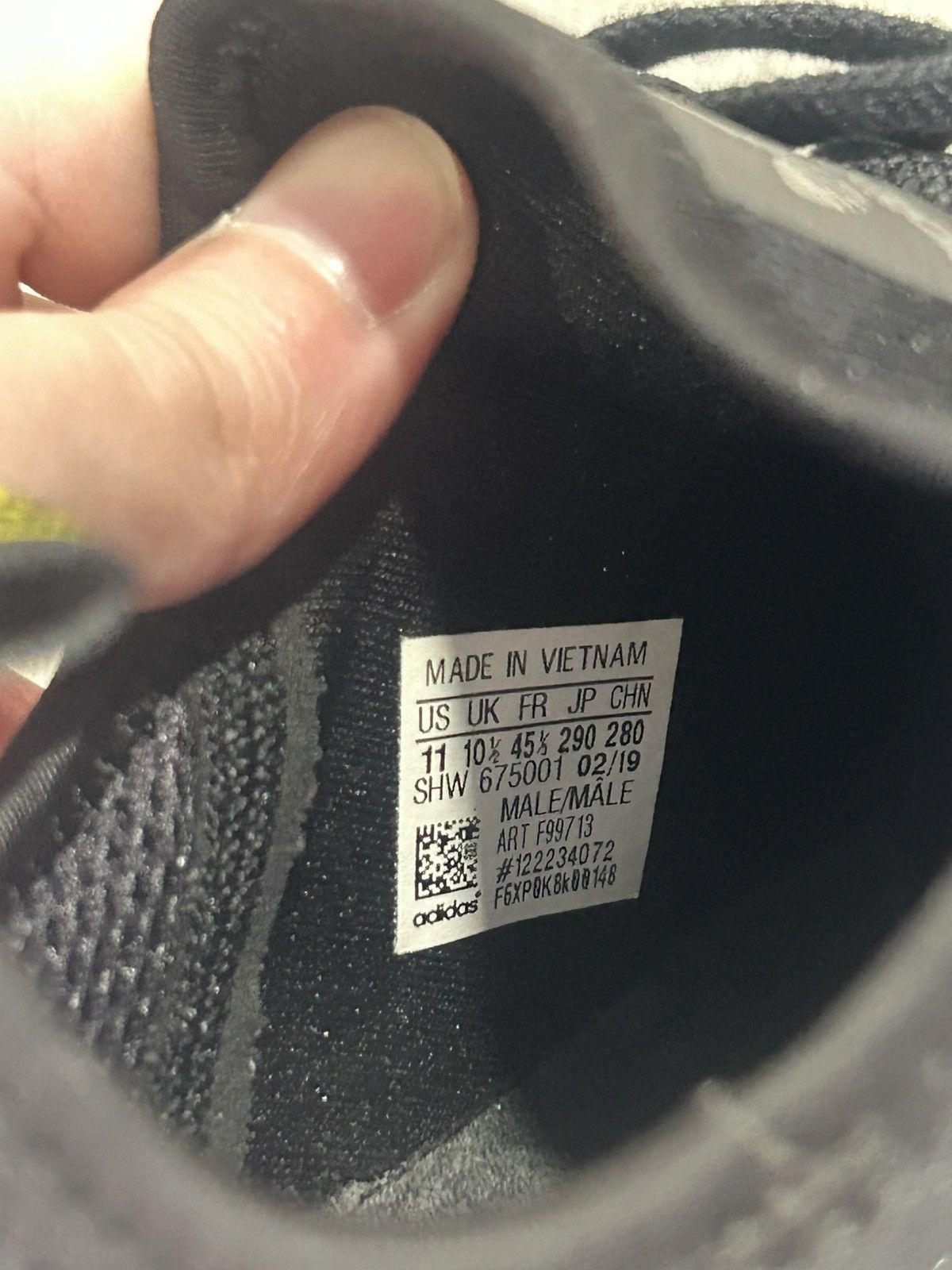 Adidas Adidas nmd black/yellow Size US 11 / EU 44 - 8 Thumbnail