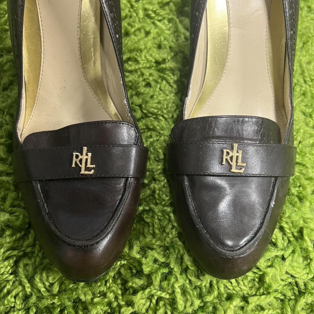 Lauren Ralph Lauren Women's Lauren Ralph Lauren Dark Brown Leather Heels Size US 9 / IT 39 - 2 Thumbnail