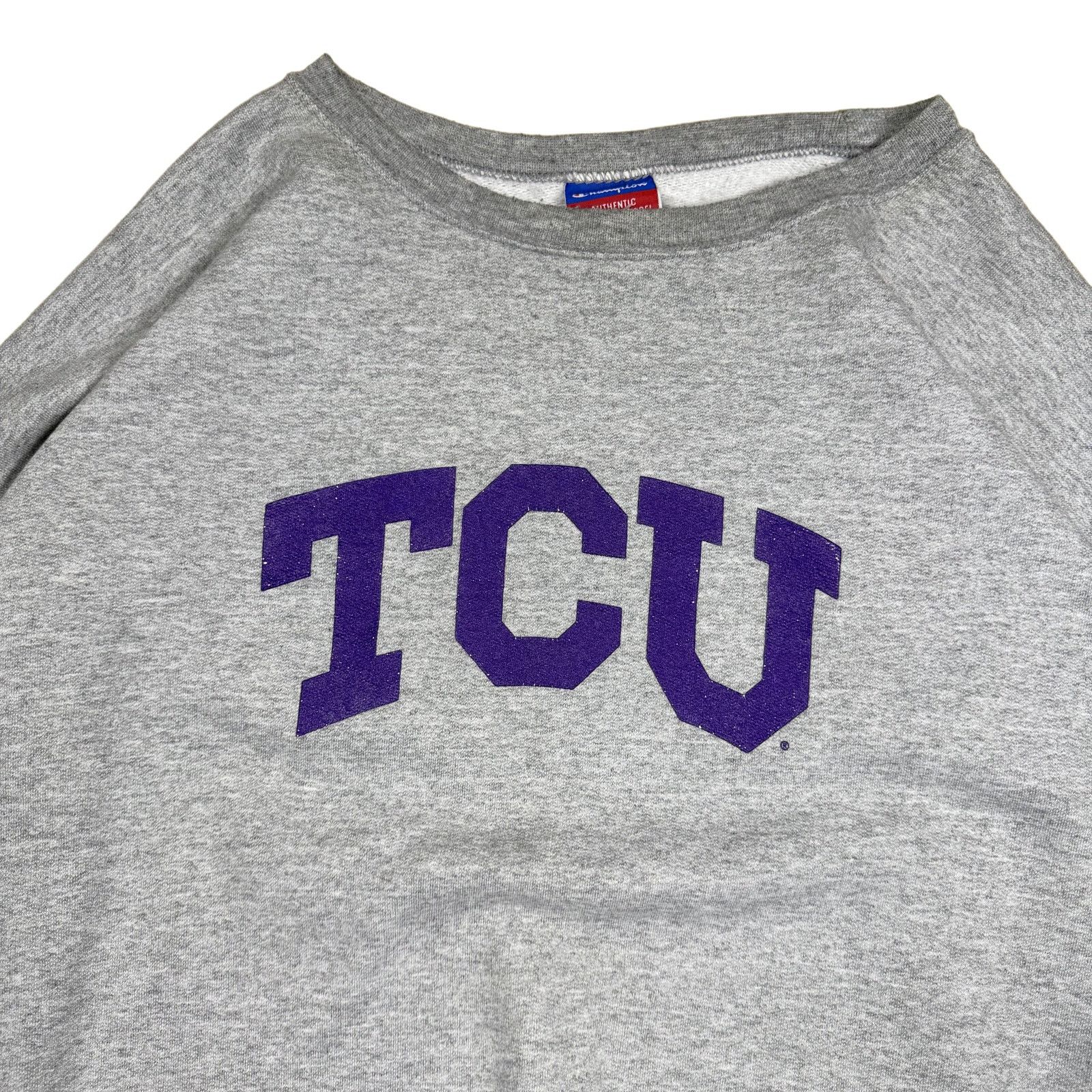 Champion Y2K Champion TCU Crewneck Sweatshirt XL Grey Size US XL / EU 56 / 4 - 4 Thumbnail