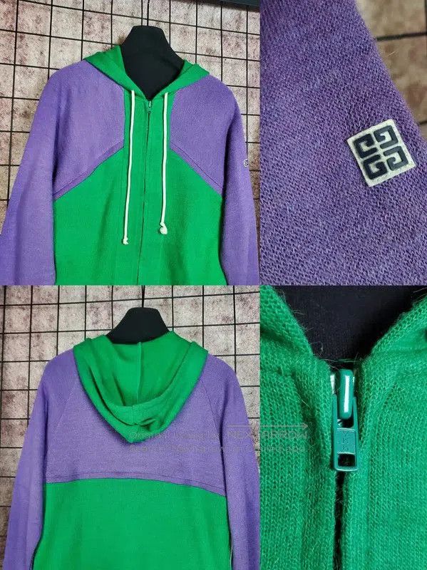 Givenchy Givenchy Purple Wool Blend Logo Cardigan . Size L / US 10 / IT 46 - 4 Thumbnail