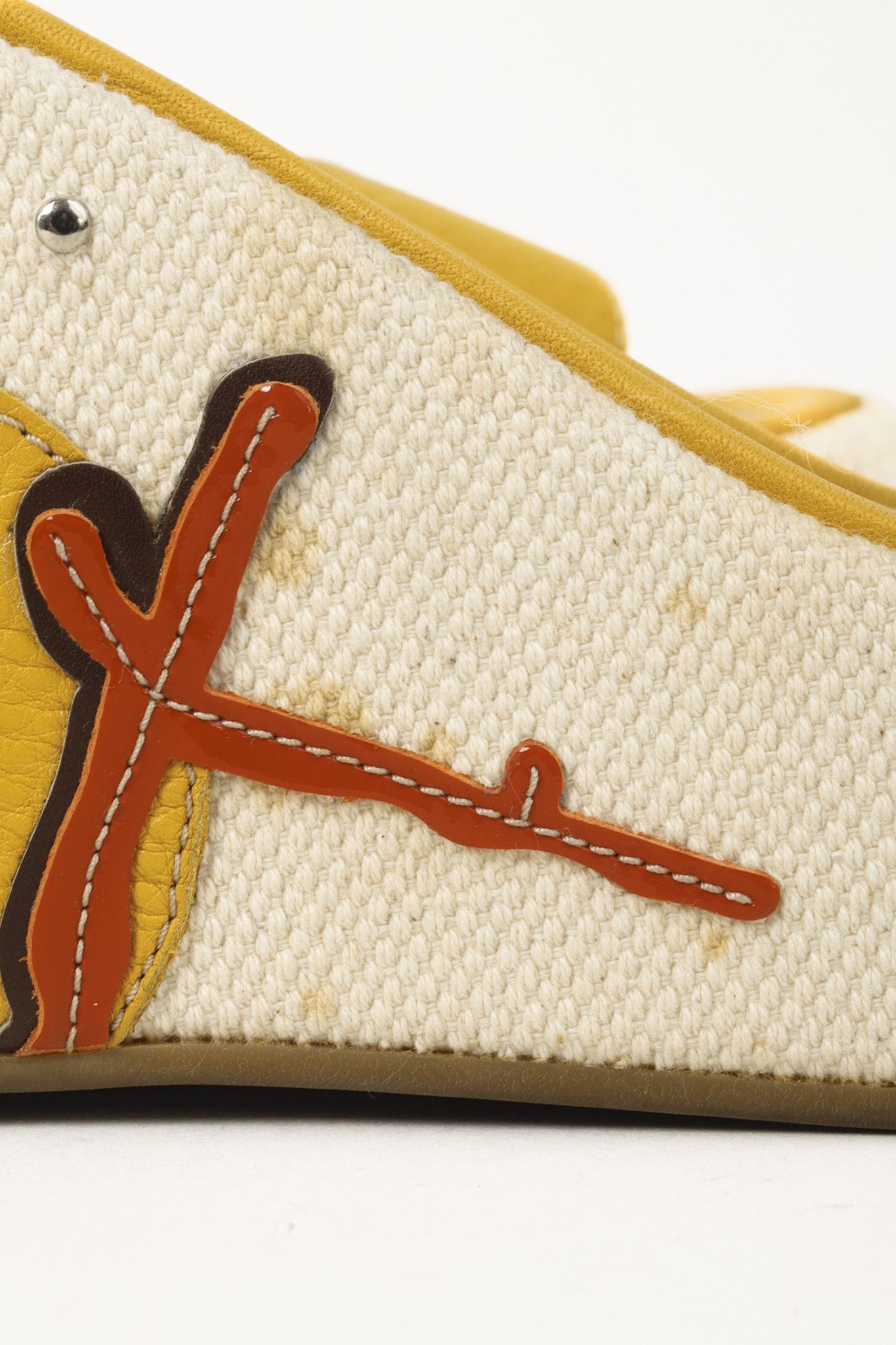 Prada Prada Yellow Platform Beach Theme Espadrille Sandals Size US 10.5 / IT 40.5 - 9 Thumbnail