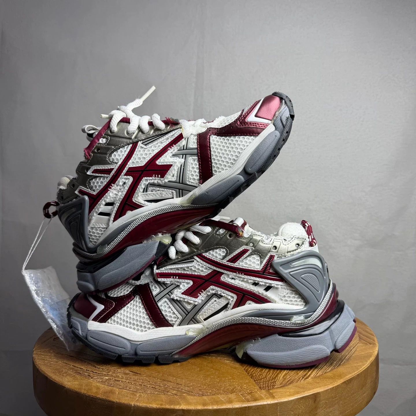 Balenciaga Balenciaga Runner Burgundy 38 98 New Size US 7 / IT 37 - 3 Thumbnail