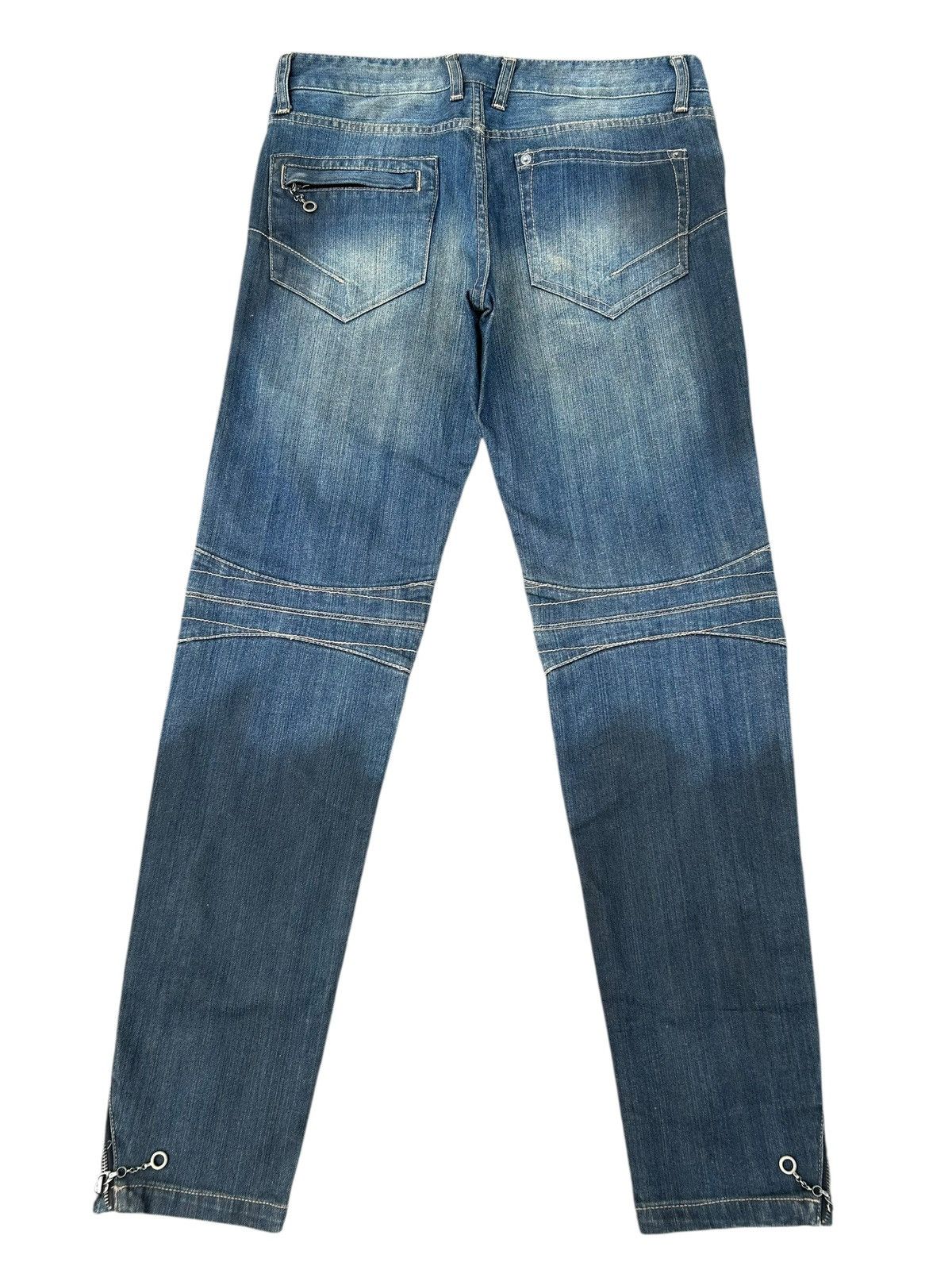 Kapital PPFM Japanese Punk Bondage Style Denim Jeans Size US 32 / EU 48 - 2 Thumbnail