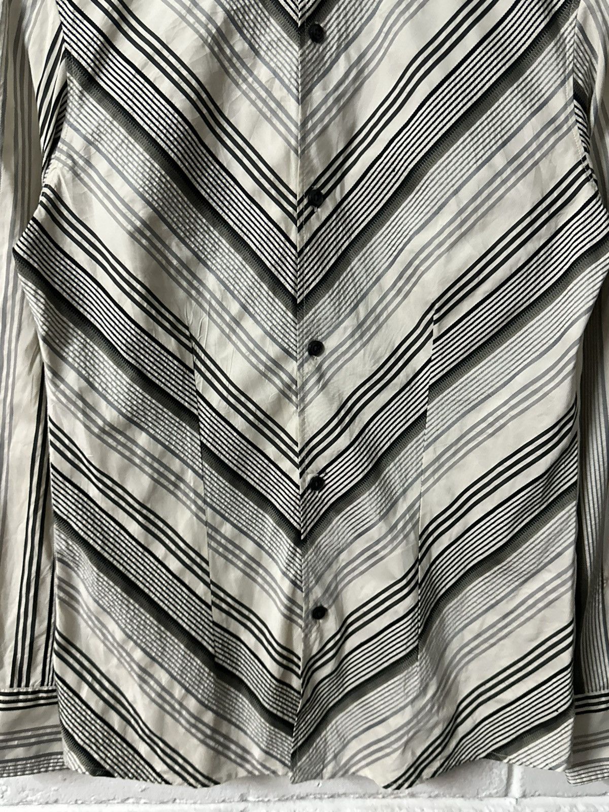 Tornado Mart 2000 - Tornado Mart Diagonal Lines L/S Shirt Size US L / EU 52-54 / 3 - 10 Thumbnail