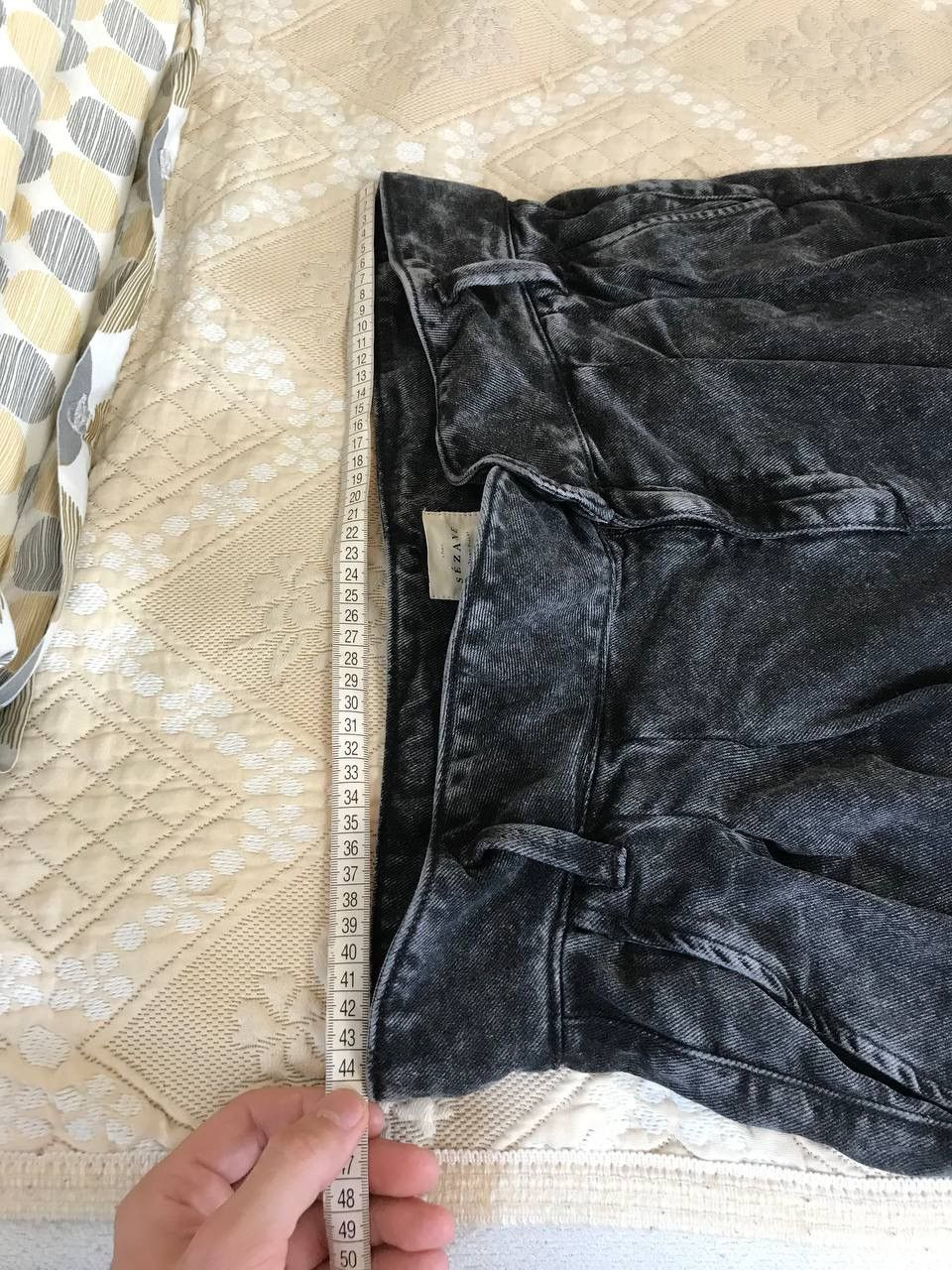 Sezane 🔥 Sezane Paris Austin Trousers Washed Black Jeans Pants Size 28" / US 6 / IT 42 - 10 Thumbnail